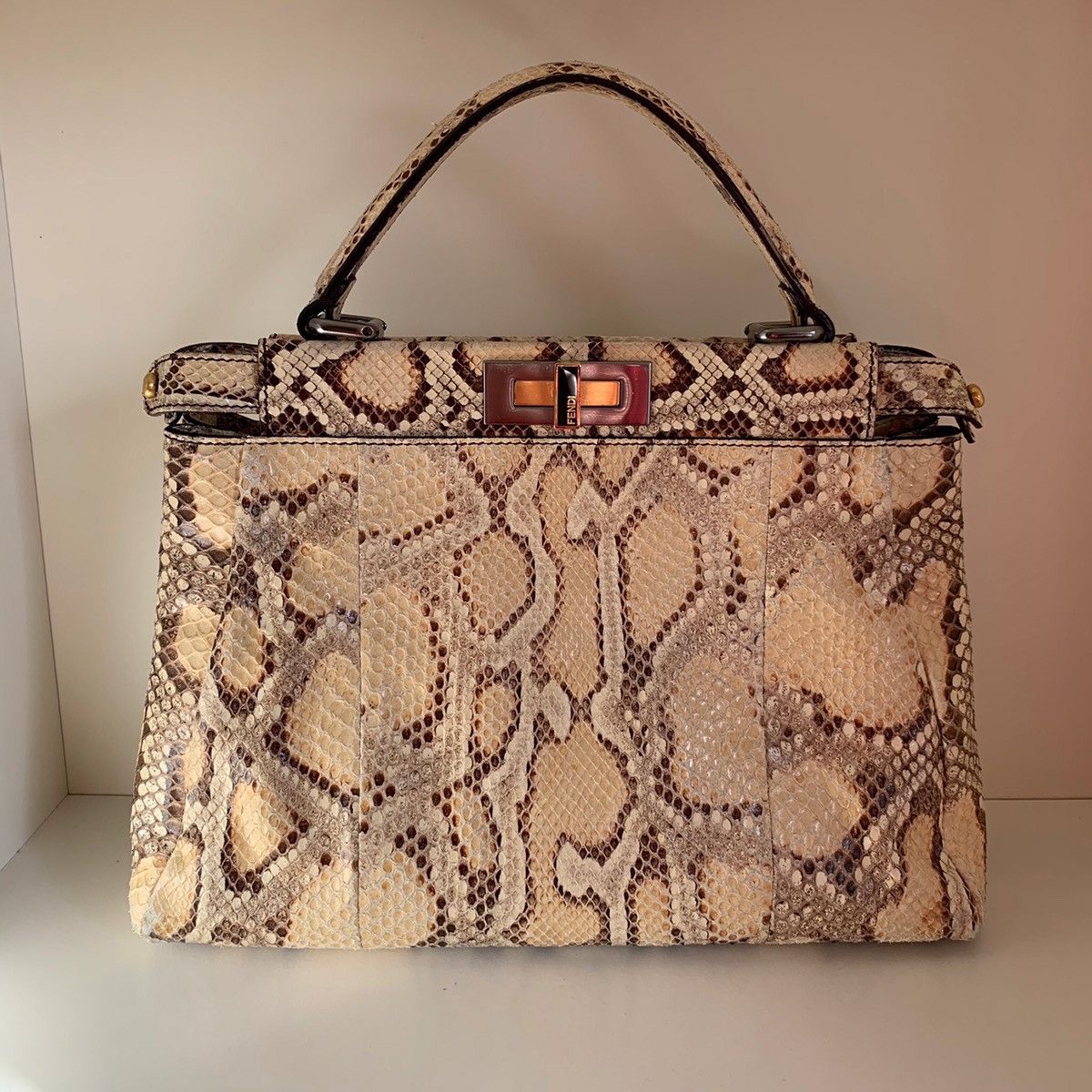 Fendi Fendi python peekaboo bag Size ONE SIZE - 15 Thumbnail