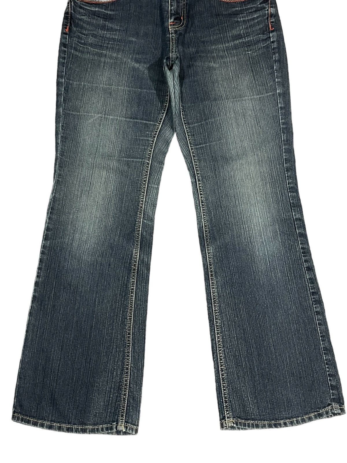 Japanese Brand Vintage Y2K Japanese Brand Blue Washed Flare Jeans Size US 33 - 5 Thumbnail