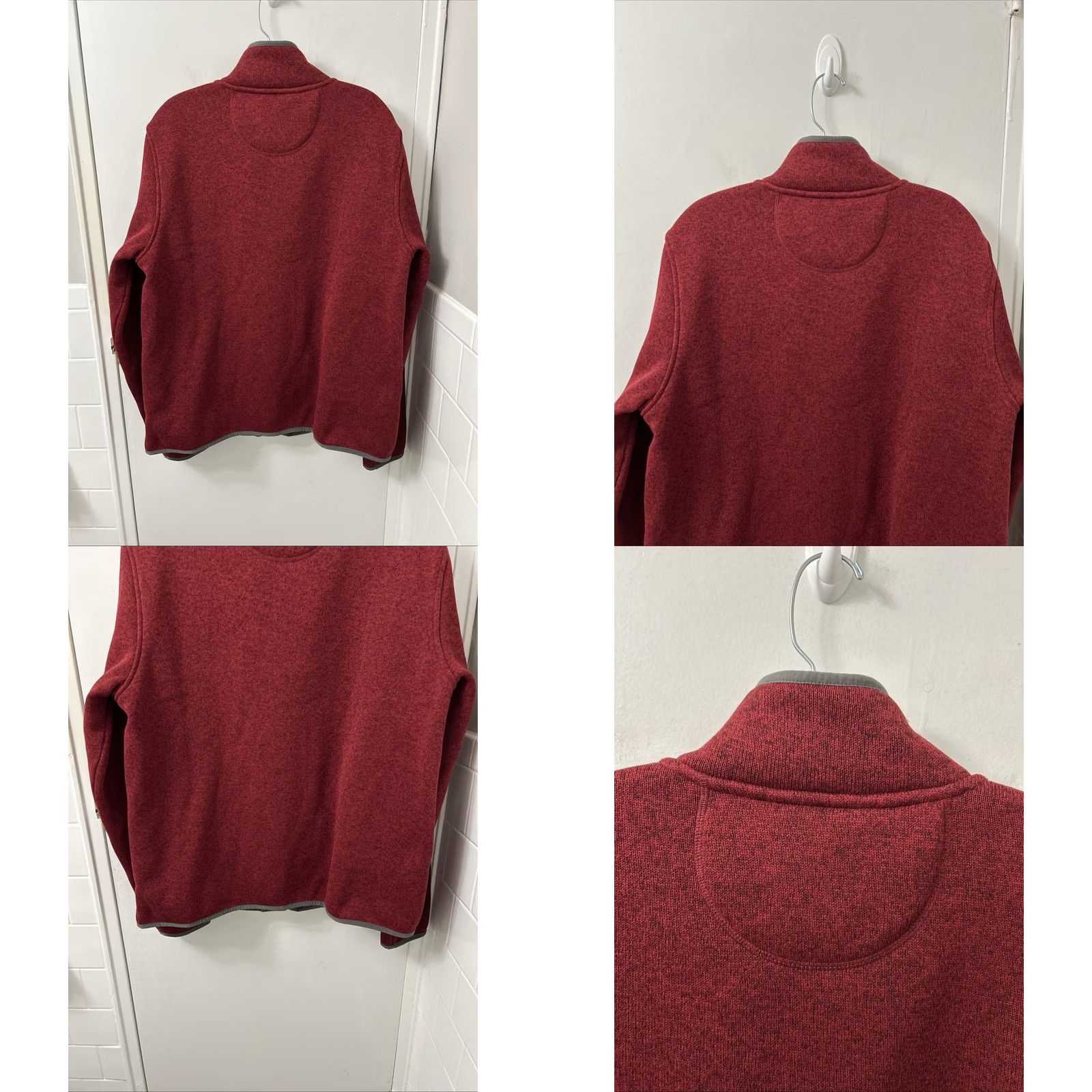 Vintage VINTAGE? No — NWT L.L. Bean Sweater Fleece Pullover Mens Large Red 298050 Knit Pocket Pullover Hiking Casual Winter Fall Ski Size US L / EU 52-54 / 3 - 8 Thumbnail