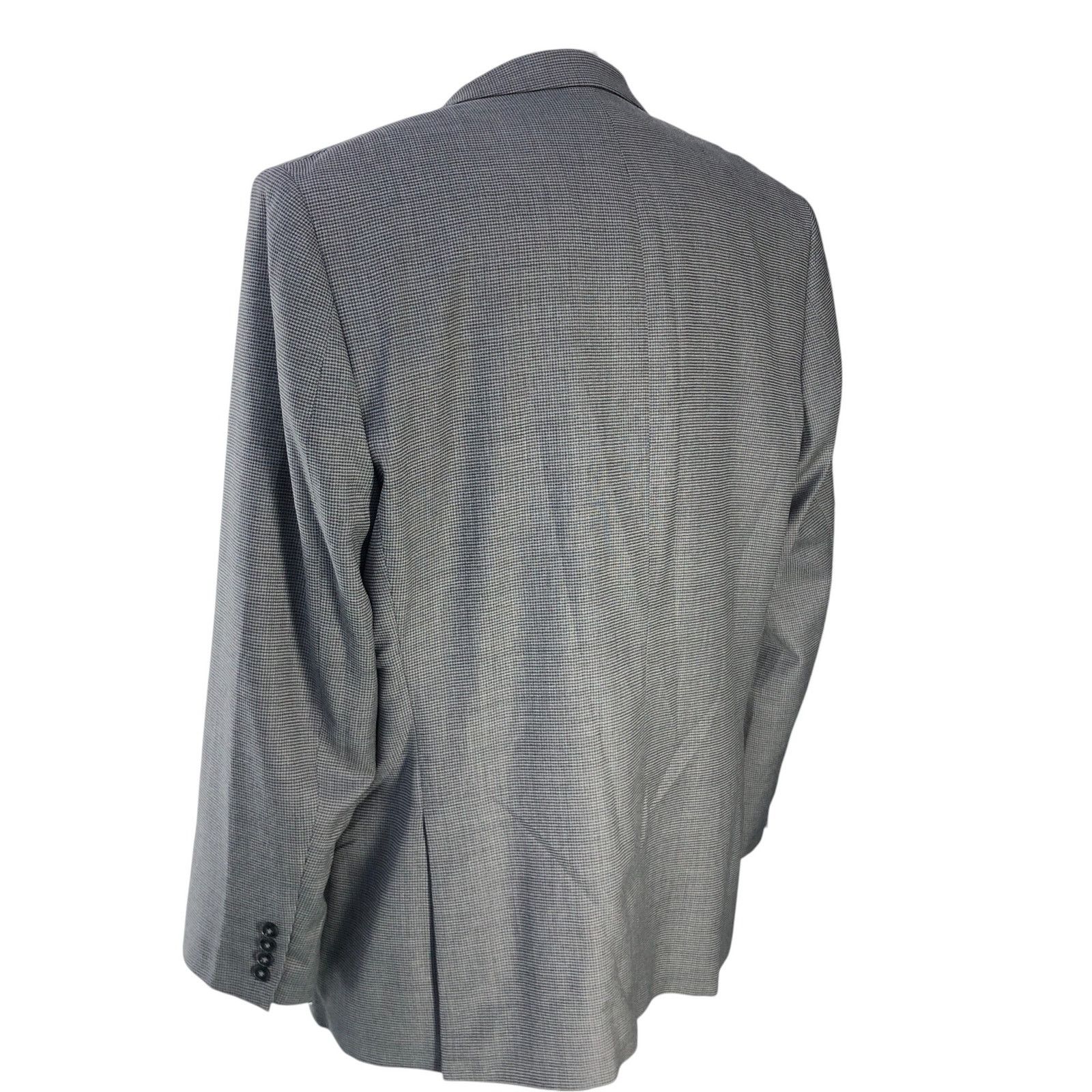 Calvin Klein Calvin Klein Size 48L Sport Coat Blazer Jacket Micro Check Size 48L - 8 Thumbnail