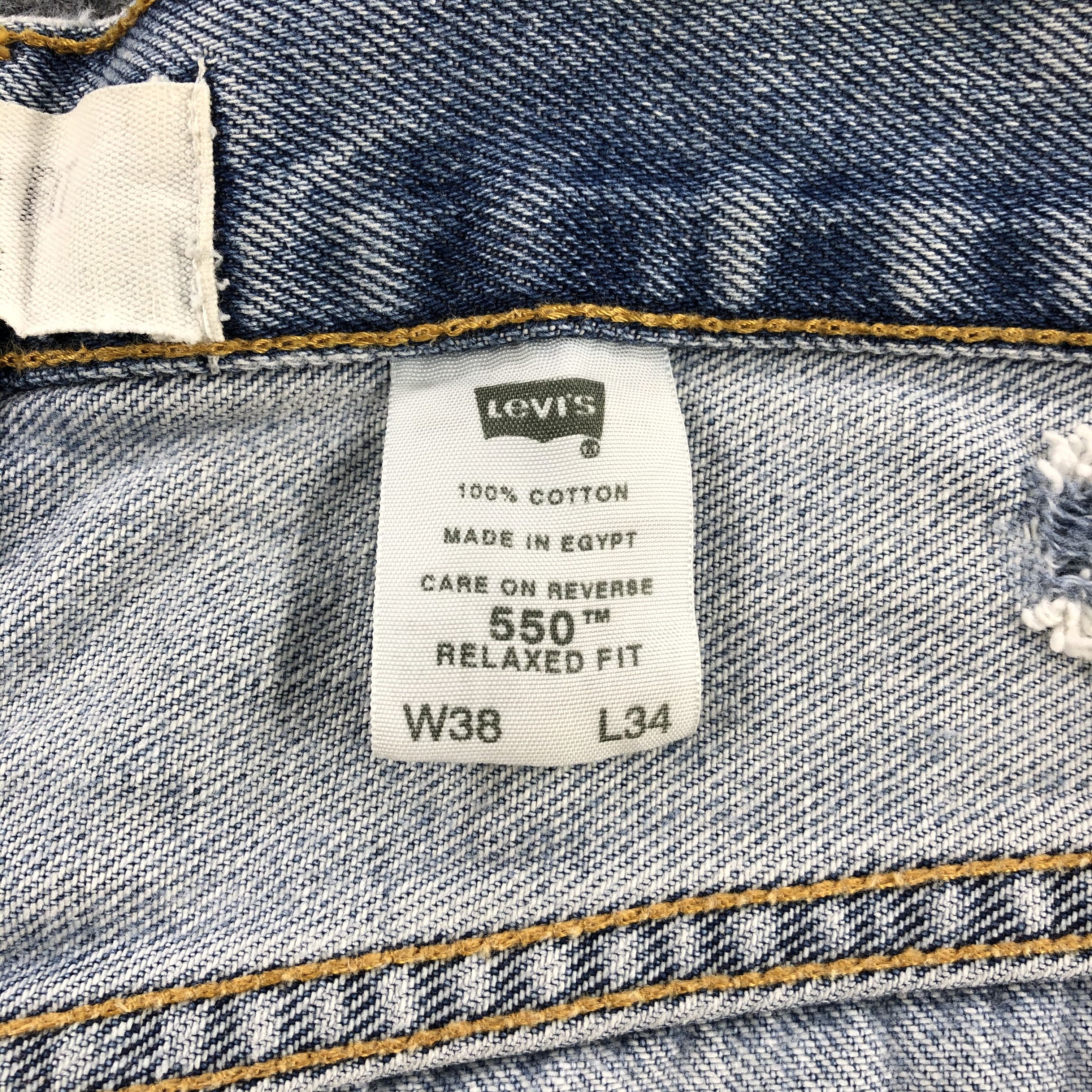 Levi's × Vintage Vintage 90s Light Wash Levis 550 Jeans-JM1849 Size US 38 / EU 54 - 10 Thumbnail