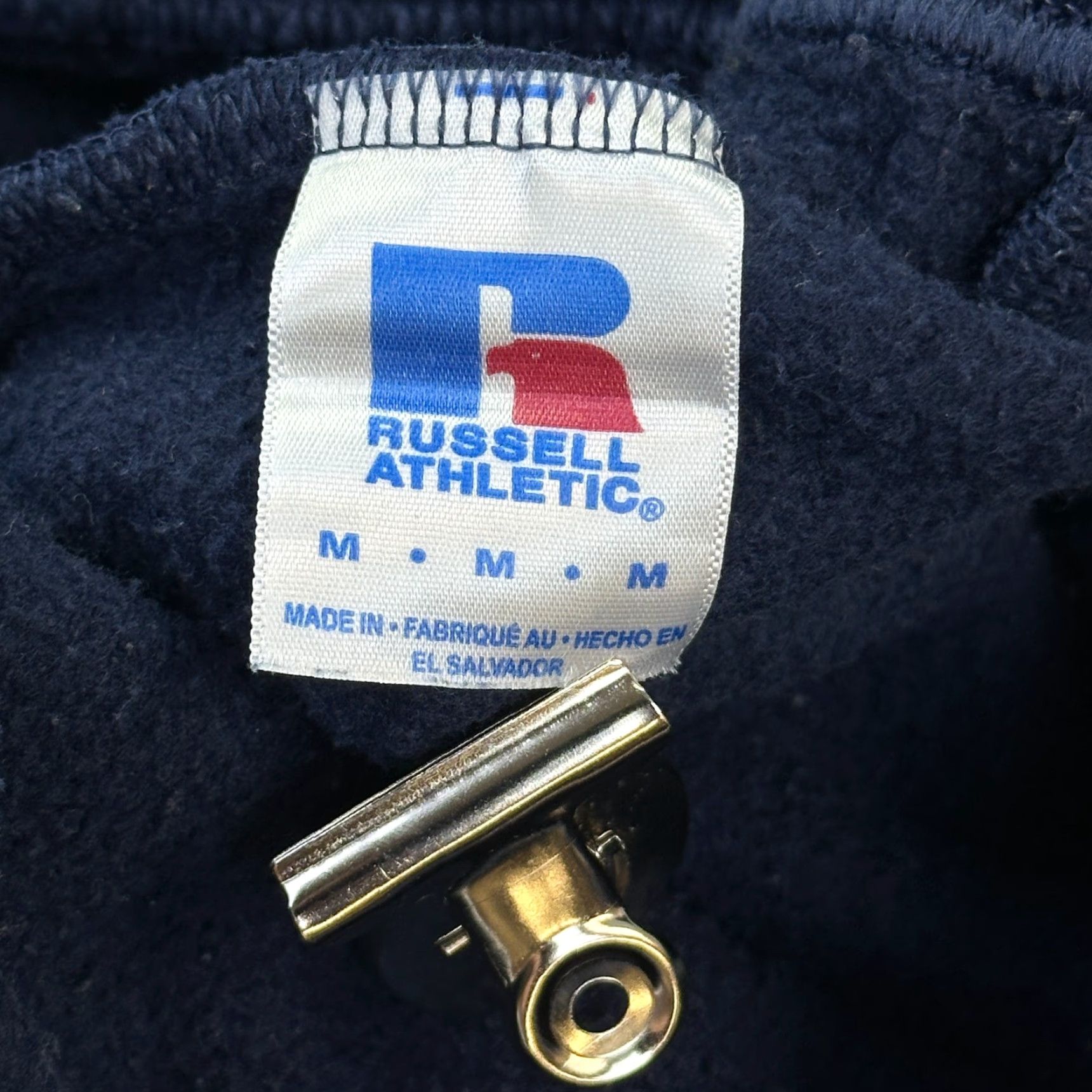 Russell Athletic VINTAGE Russell Athletic Pants Mens M Blue Jogger Sweatpants Drawstring Y2K Size US 31 - 6 Thumbnail