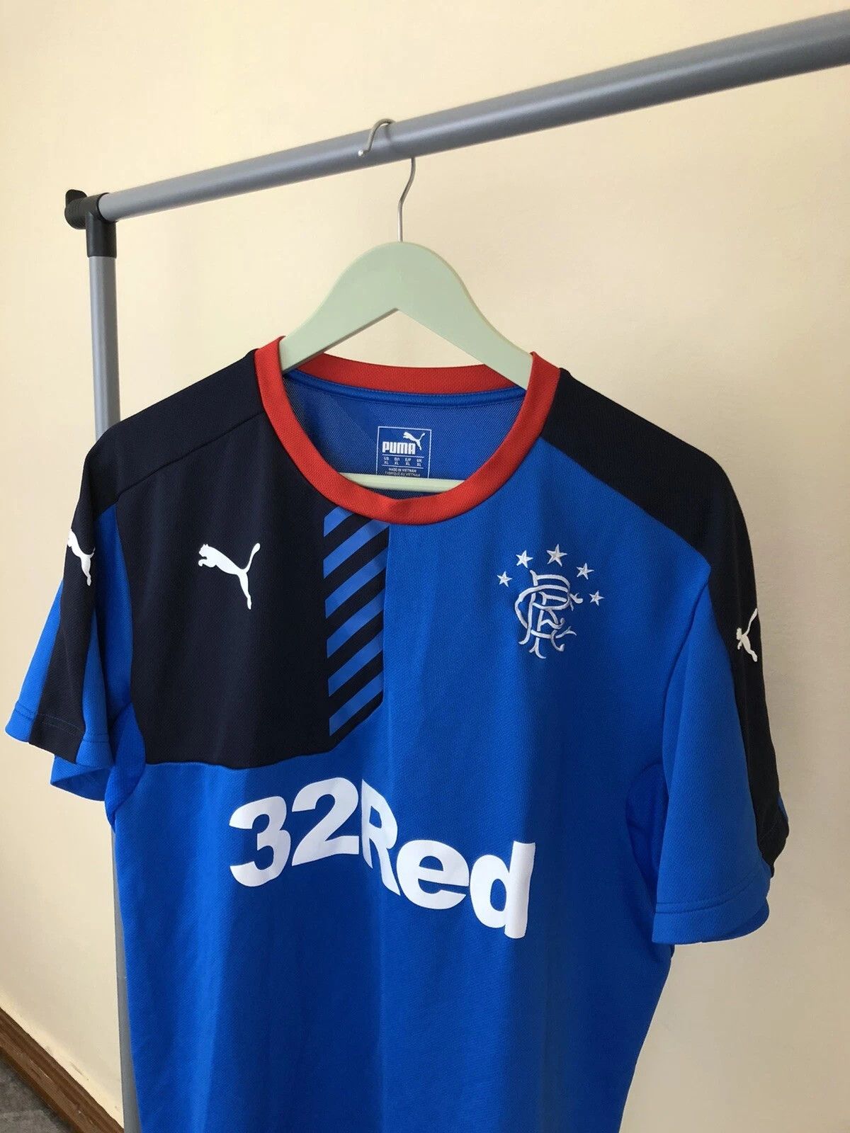 Puma FC Rangers Glasgow 2015-2016 Football Training Shirt Mens XL Size US XL / EU 56 / 4 - 3 Thumbnail