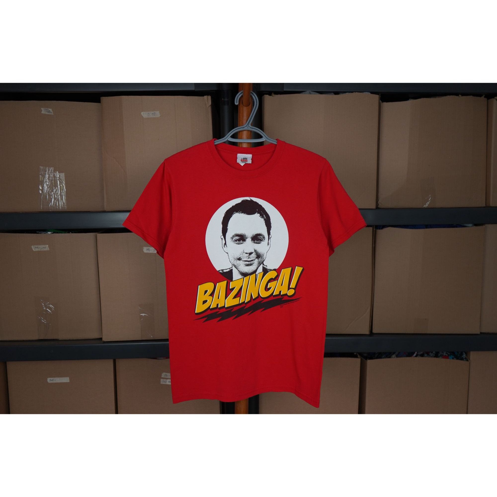 Other 2010 Sheldon Cooper Bazinga! Red Graphic Tee S #372 Size US S / EU 44-46 / 1 - 1 Thumbnail