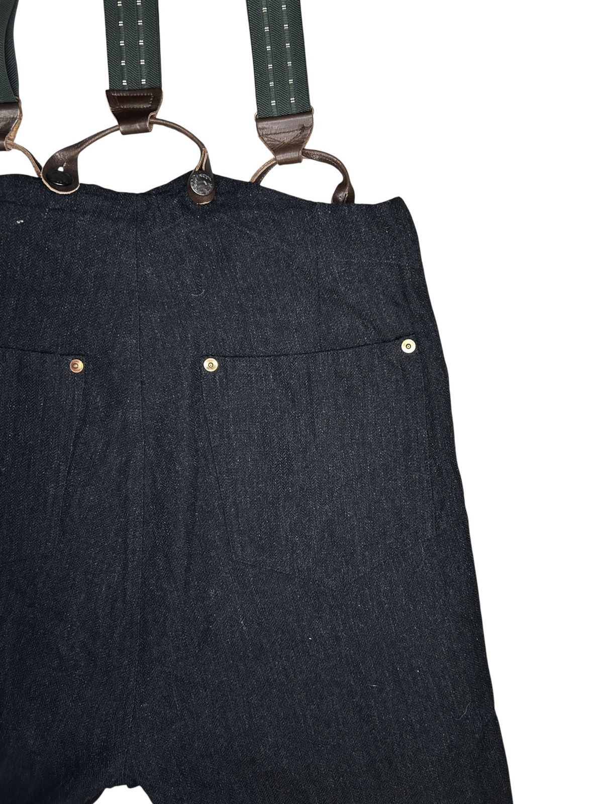 Paul Harnden Shoemakers 3/4 Denim with Suspenders Size US 28 / EU 44 - 15 Thumbnail