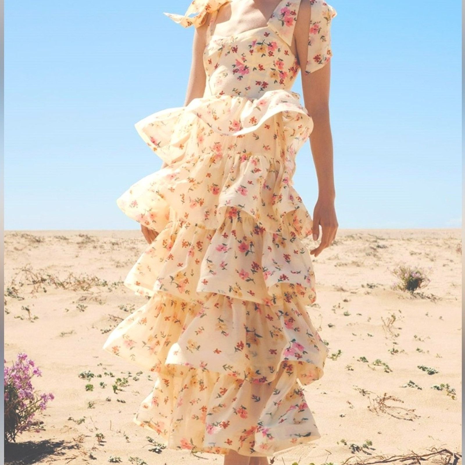 layered tier exaggerated frill dress taylornoellekrause on LTK