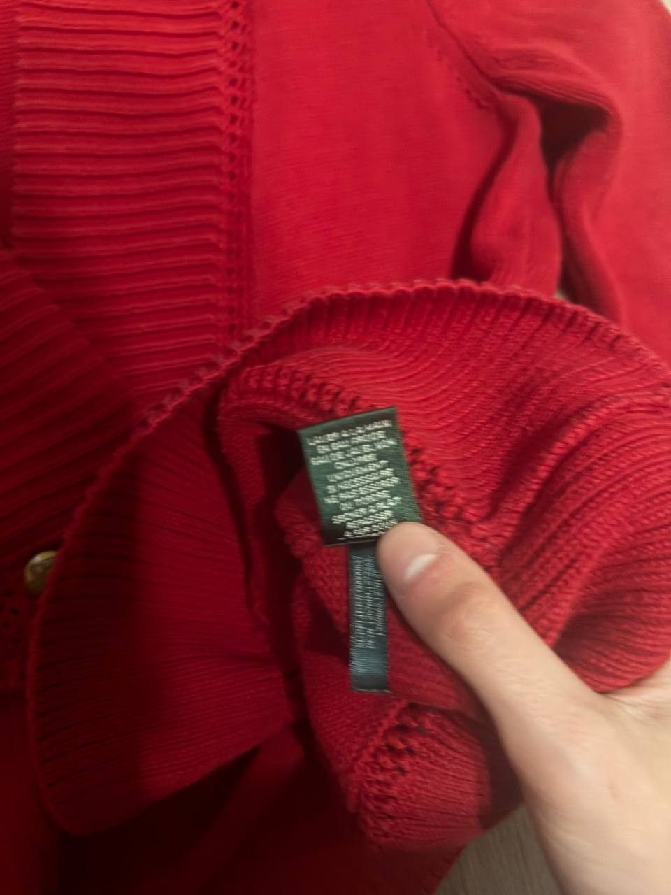 Lauren Ralph Lauren Lauren Ralph Lauren Mock Neck Cardigan Sweater Red Size M Size M / US 6-8 / IT 42-44 - 6 Thumbnail