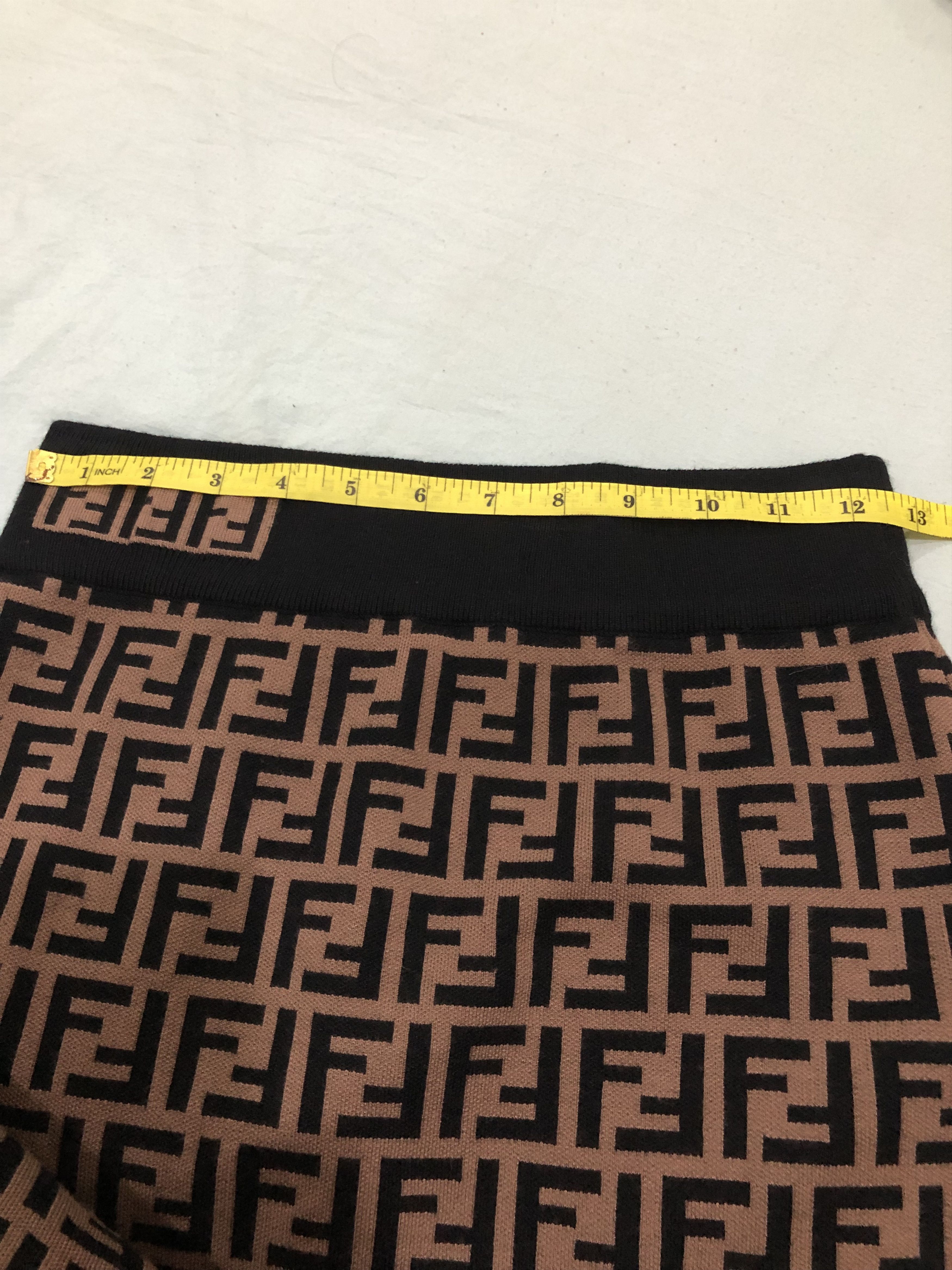 Fendi Fendi Monogram Stretchable Midi Skirt Size 27" / US 4 / IT 40 - 9 Thumbnail