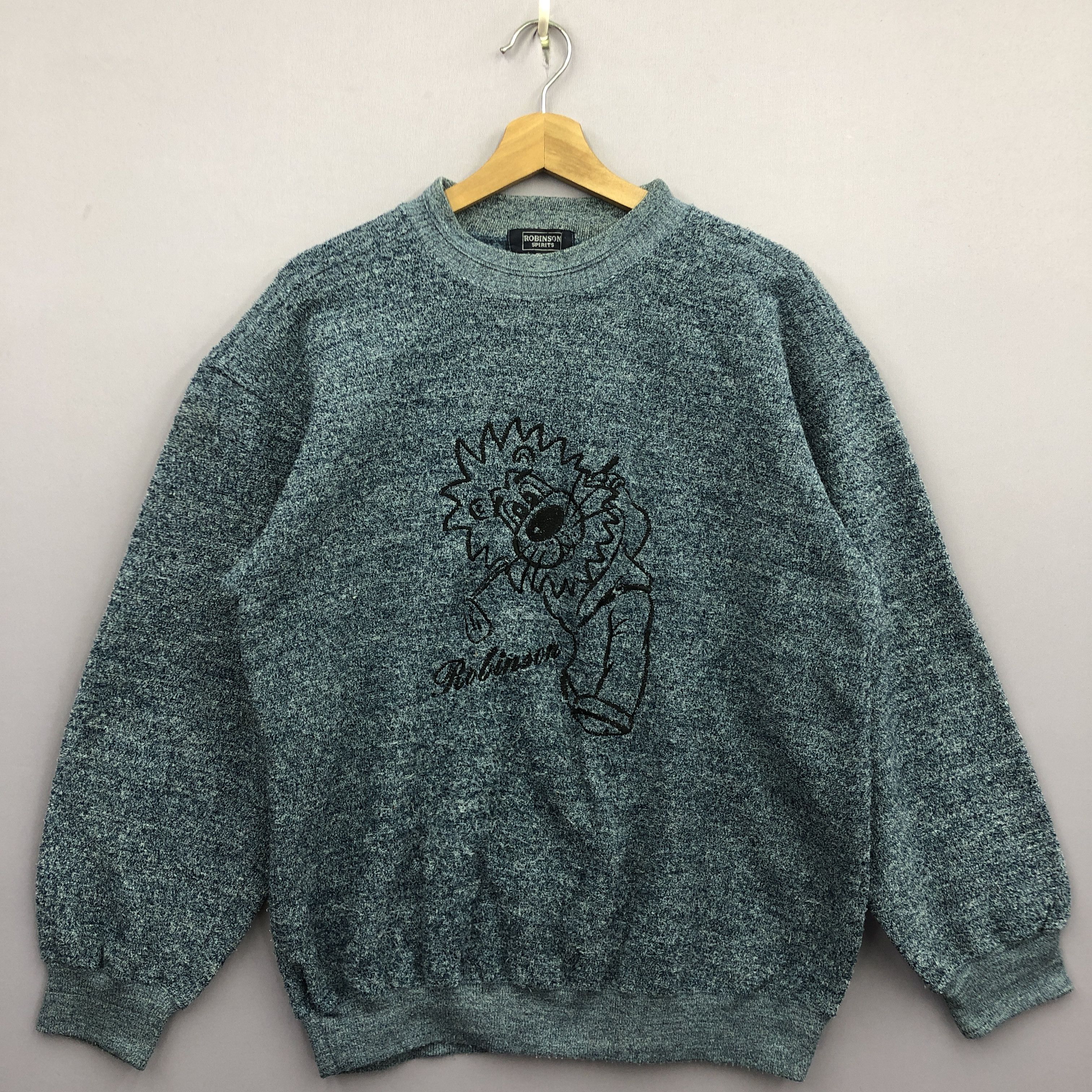 Japanese Brand Vintage Robinson Knit Sweater Rare Playing Golf Sweatshirt Size US L / EU 52-54 / 3 - 1 Thumbnail