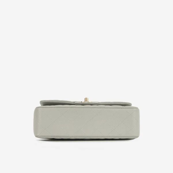 Chanel os11x0326 Size: OS / Small Double Classic Flap Bag in Grey Size ONE SIZE - 4 Thumbnail