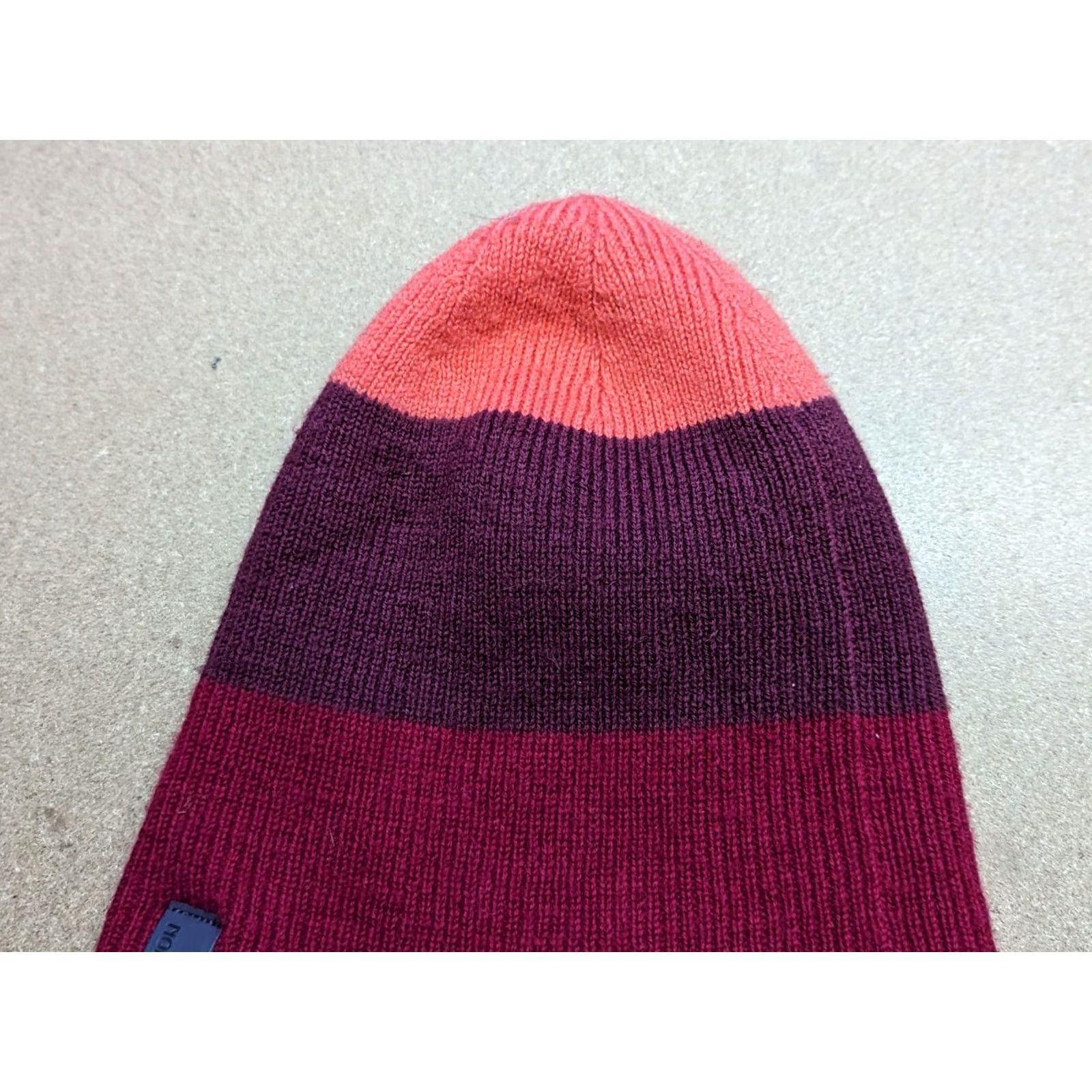 Vintage Norrona Beanie Hat Striped Mid Weight 100% Merino Wool One Size Jester Red Unisex Adults Knit Thermal Water Resistant Mens Womens Size ONE SIZE - 6 Thumbnail