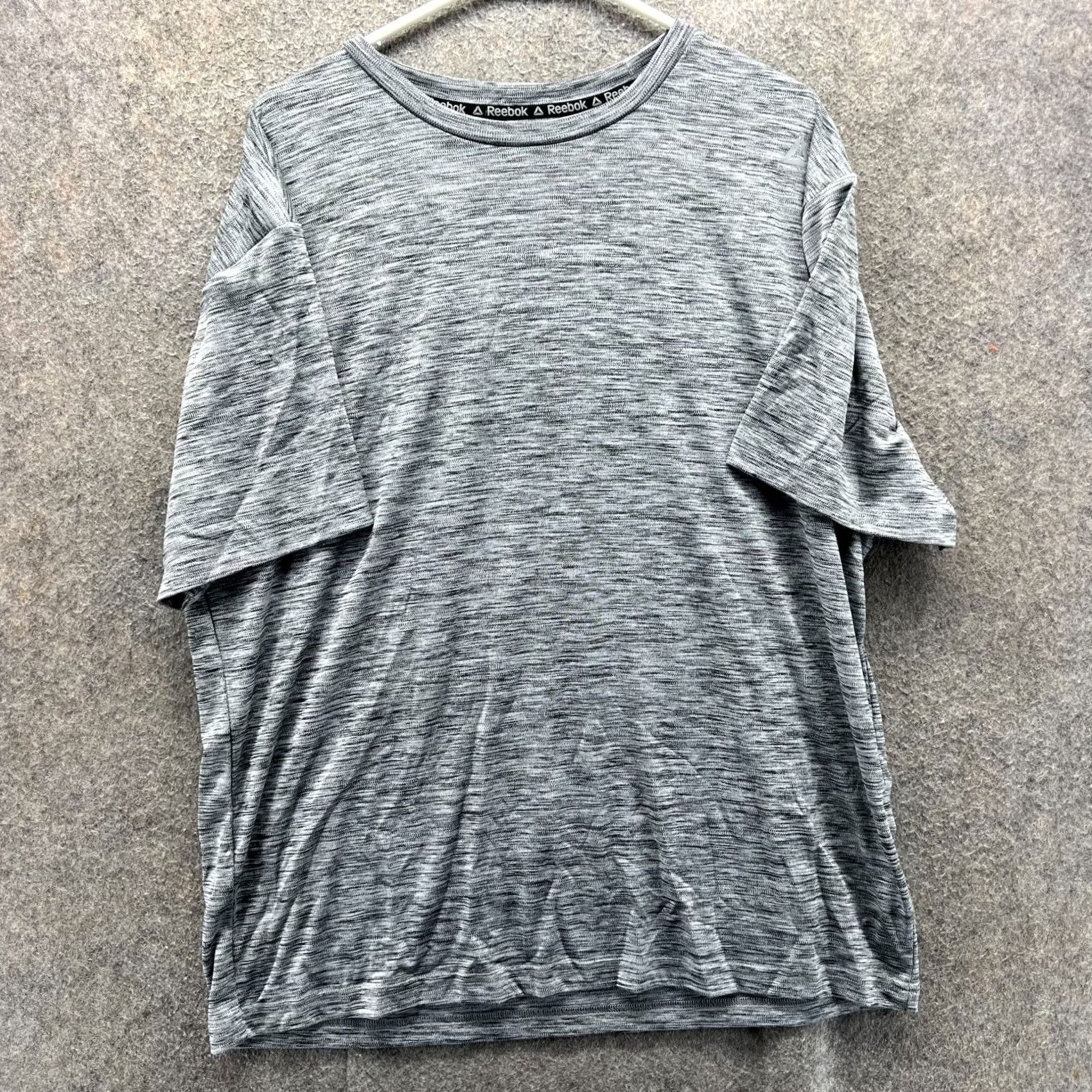 Reebok Reebok Shirt Mens XL Gray Athletic Training Gym Crewneck Jersey T-Shirt Sports All Seasons Gents XL Size US XL / EU 56 / 4 - 2 Thumbnail