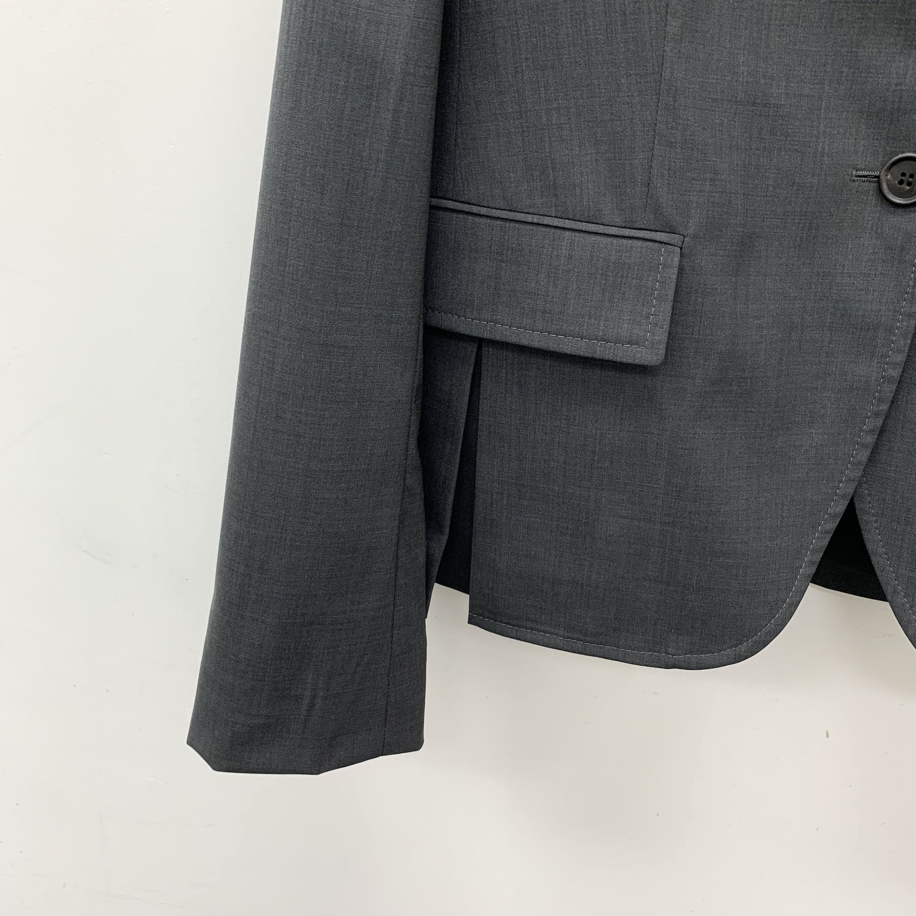 Prada Prada Dark Grey Wool Blazer (Size 44) Size 44R - 6 Thumbnail