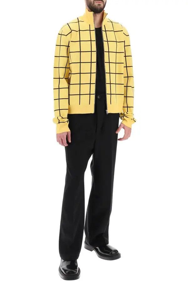 Marni o1mle0126 Zip Up High Neck Cardigan in Yellow Size US M / EU 48-50 / 2 - 2 Thumbnail