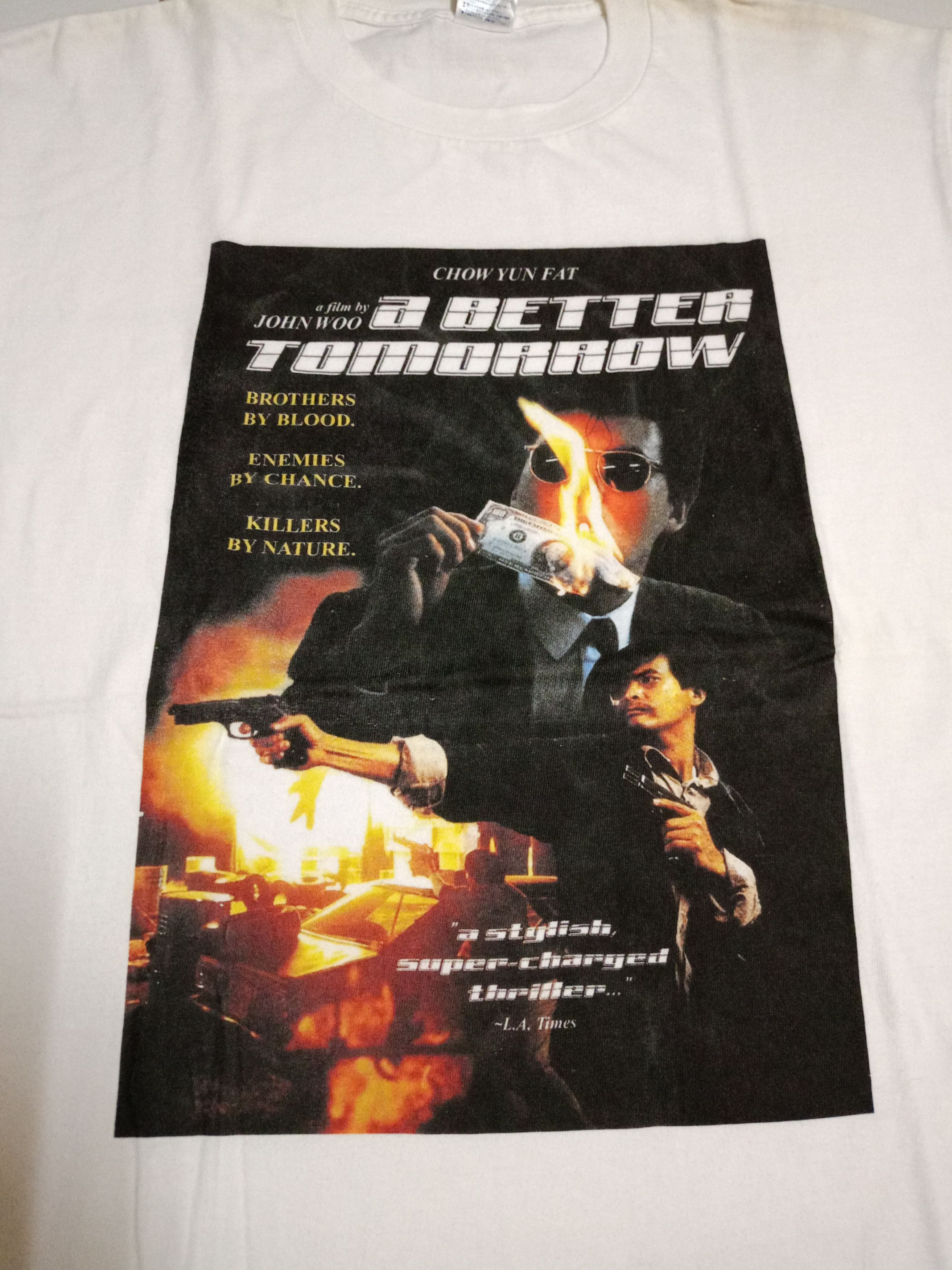 Vintage Vintage rare a better tomorrow movie t shirt/chow yun fatt Size US XL / EU 56 / 4 - 2 Thumbnail
