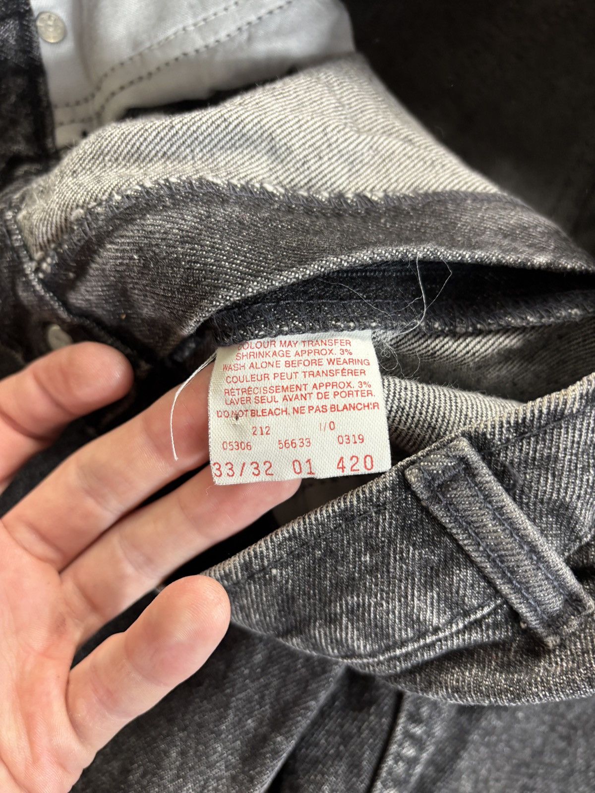 Levi's × Vintage 1980s Levi’s Jeans 80s Vintage Acid Wash Stone Black Tab Size US 31 - 5 Thumbnail