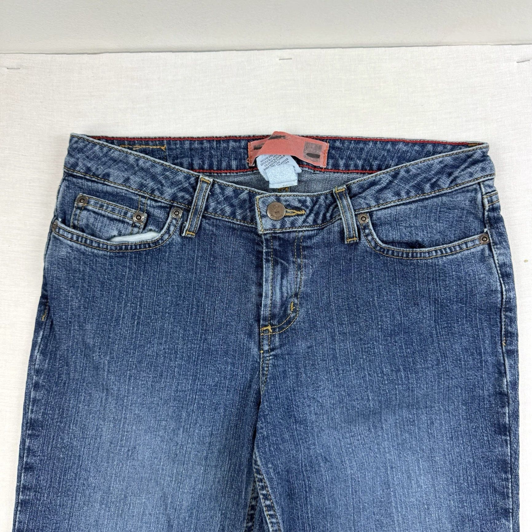 Mossimo VINTAGE Mossimo Jeans Women 9 Blue Flared Hipster Y2K 90s Womens Size 30" / US 8 / IT 44 - 2 Thumbnail