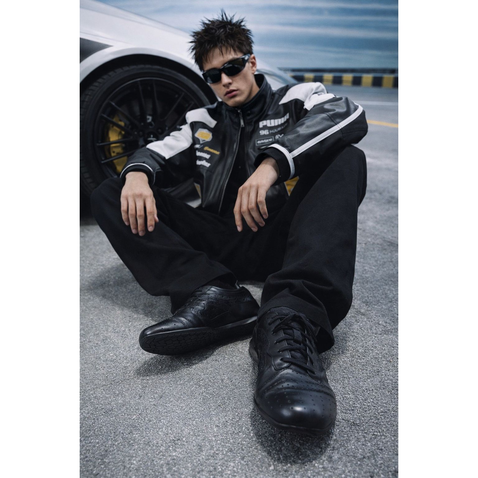 激レア PUMA Neil Barrett レザージャケット 96hours