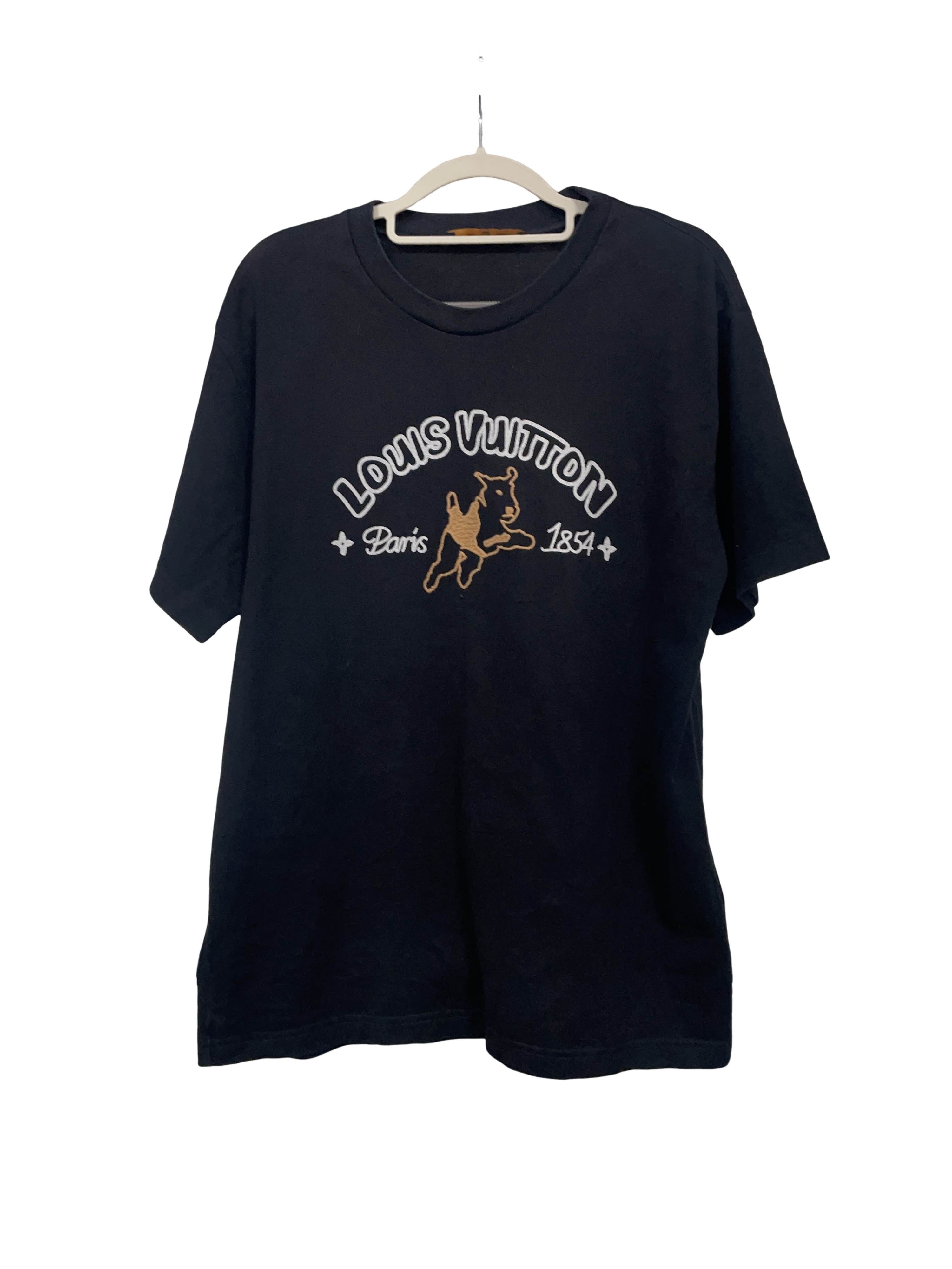 Louis Vuitton Louis Vuitton Black & Yellow Oz Brick Road Logo T