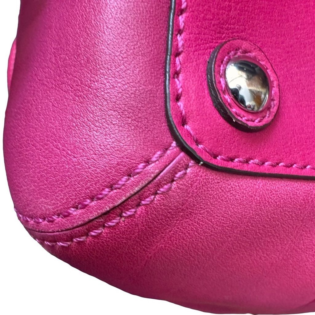 Coach Coach Hampton SoHo Leather Tote Raspberry Pink Satchel EUC Size ONE SIZE - 8 Thumbnail