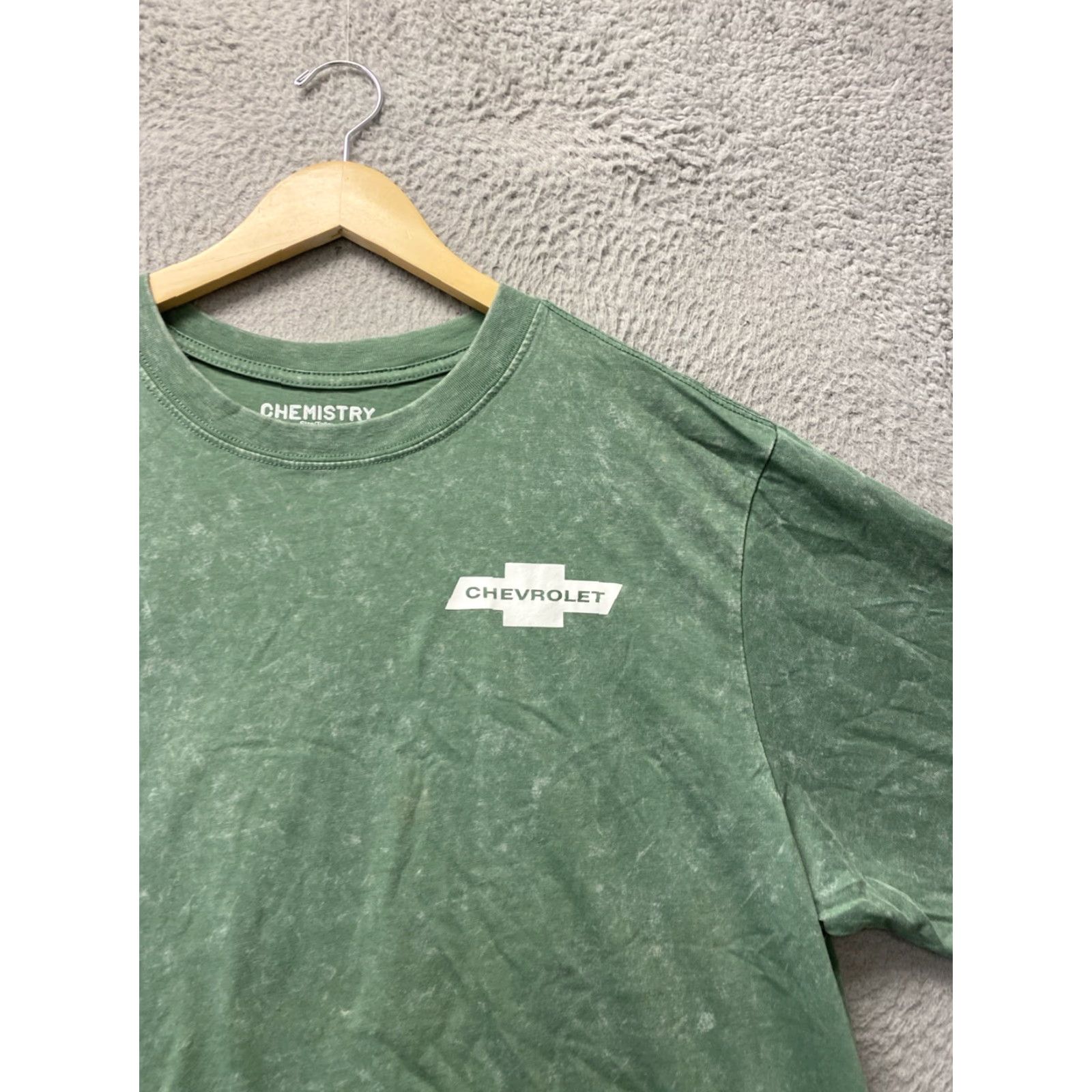 Vintage VINTAGE Chemistry Men's T-shirt L Green Graphic Tee Chevrolet Splash 80s Retro Size US L / EU 52-54 / 3 - 2 Thumbnail