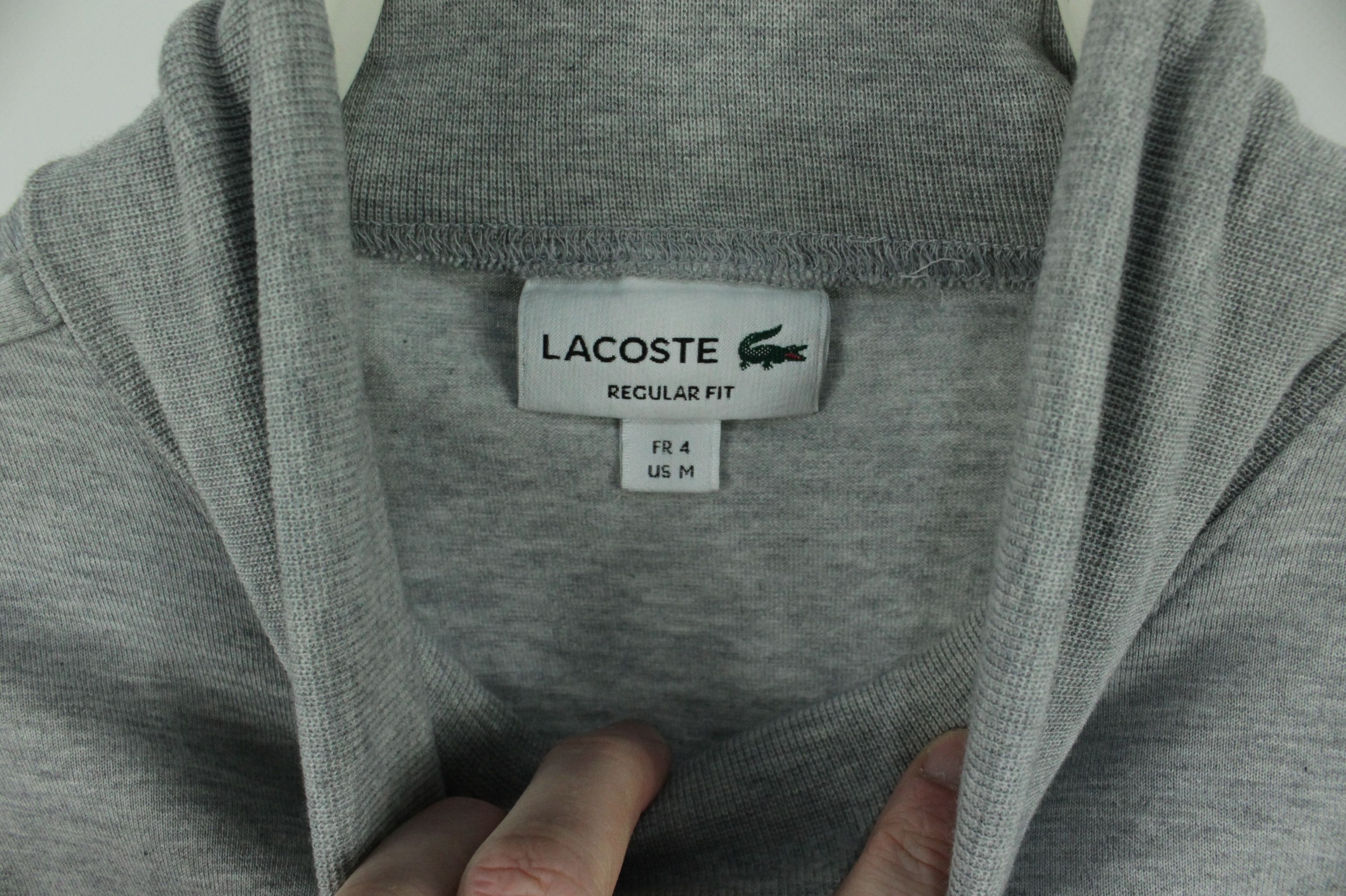 Lacoste Lacoste Regular Fit Gray Cotton Turtleneck Shirt Size US M / EU 48-50 / 2 - 4 Thumbnail