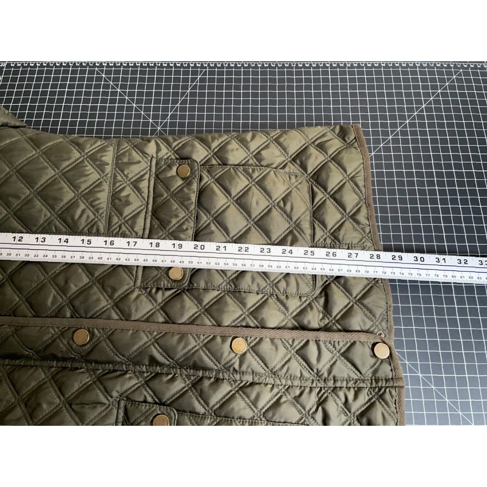 Lucky Brand Lucky Brand Bomber Jacket Women Adult Medium Army Green Quilted Full Zip Pockets 90s Army Style Size M / US 6-8 / IT 42-44 - 6 Thumbnail