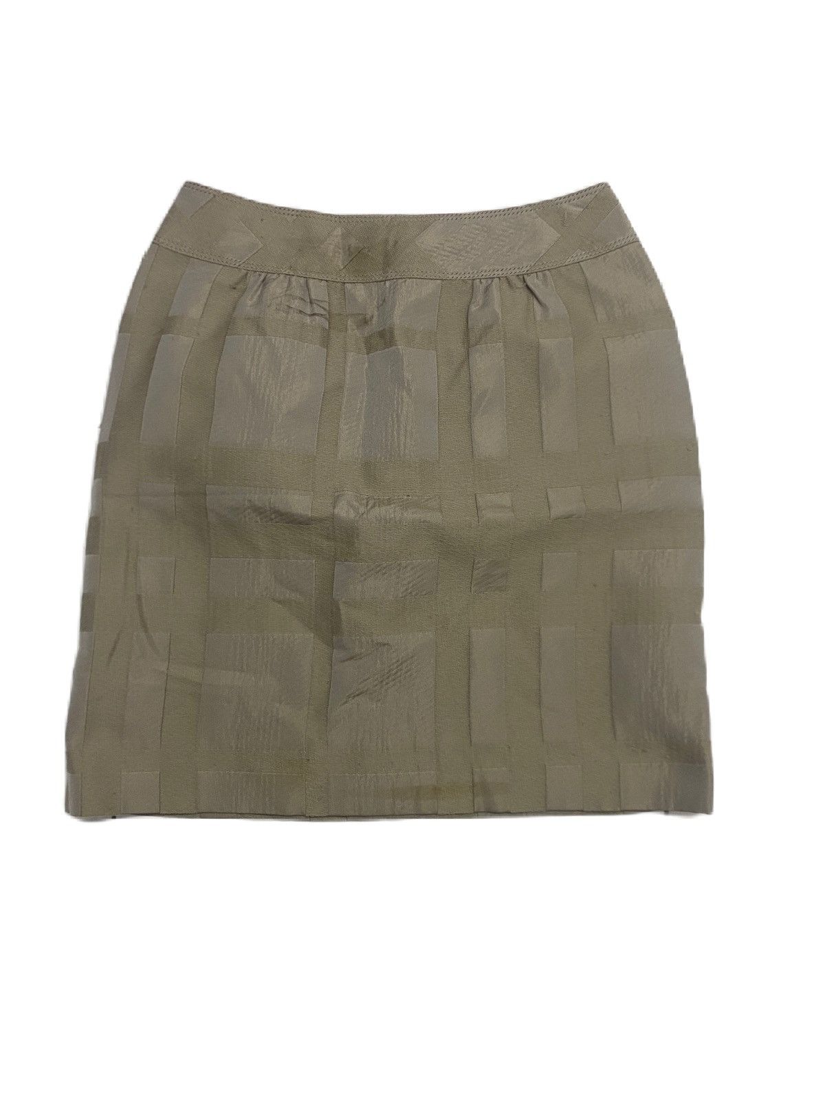 Burberry VINTAGE BURBERRY LONDON GRAY BEIGE CHECKERED MINI SKIRT Size 25" / US 0 / IT 36 - 2 Thumbnail