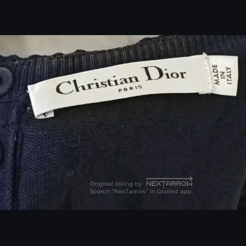 Dior Dior Spring Autumn Navy Cotton Short Sleeve Top . Size XS / US 0-2 / IT 36-38 - 6 Thumbnail