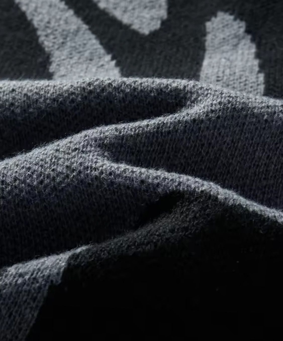 Other Streetwear Vintage Irregular Sweater Jacquard Knitwear Size US L / EU 52-54 / 3 - 3 Thumbnail