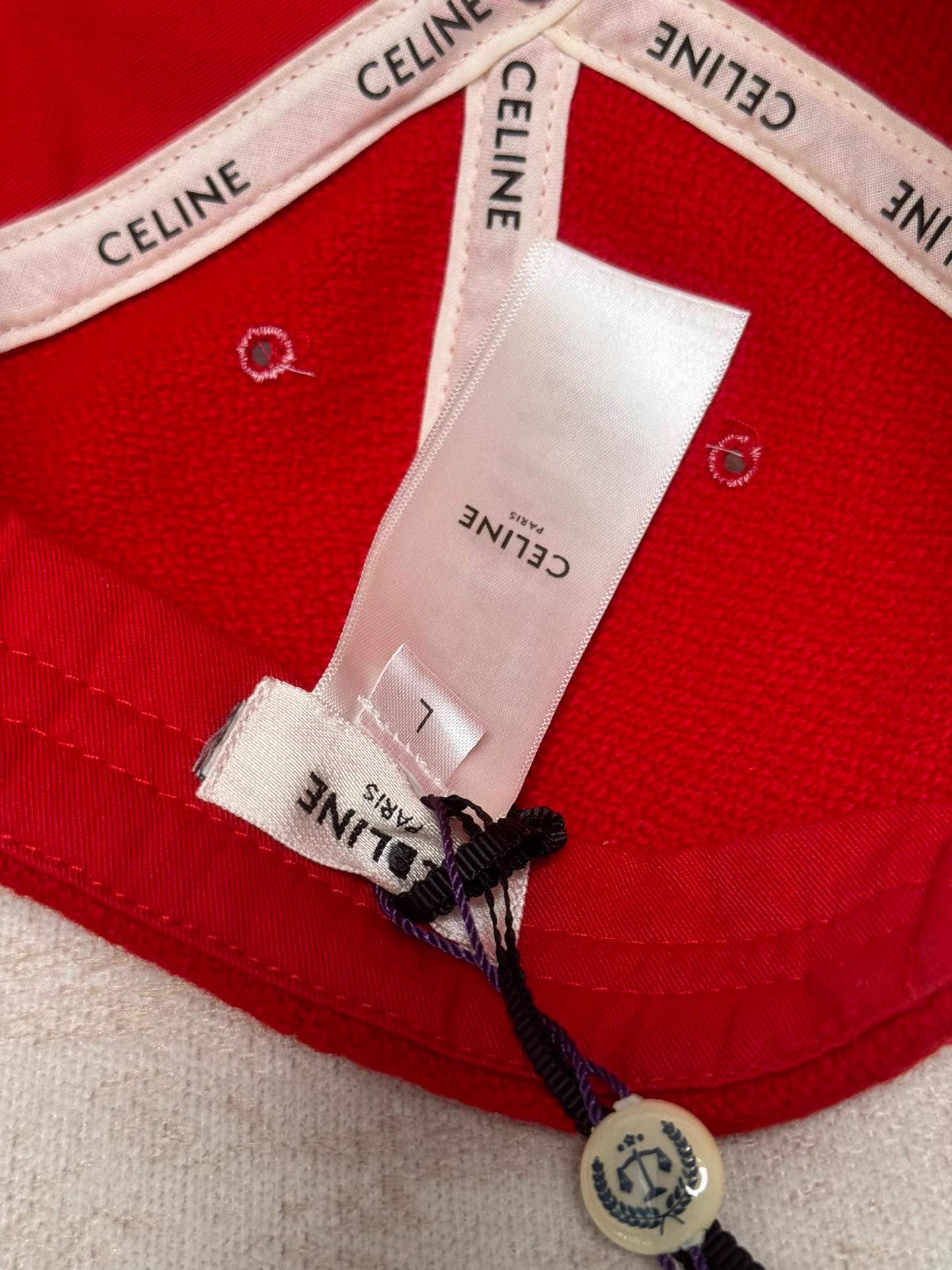 Celine Celine Logo Baseball Cap K6 Size ONE SIZE - 6 Thumbnail