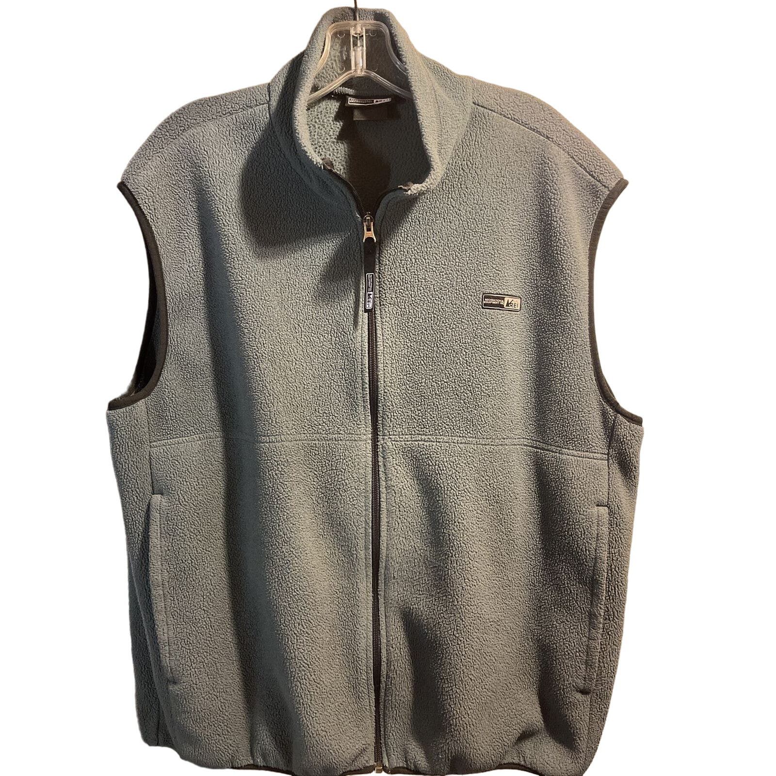 Rei REI Men’s XL Forest Green Polartec Zip Polyester Fleece Vest Size US XL / EU 56 / 4 - 1 Thumbnail
