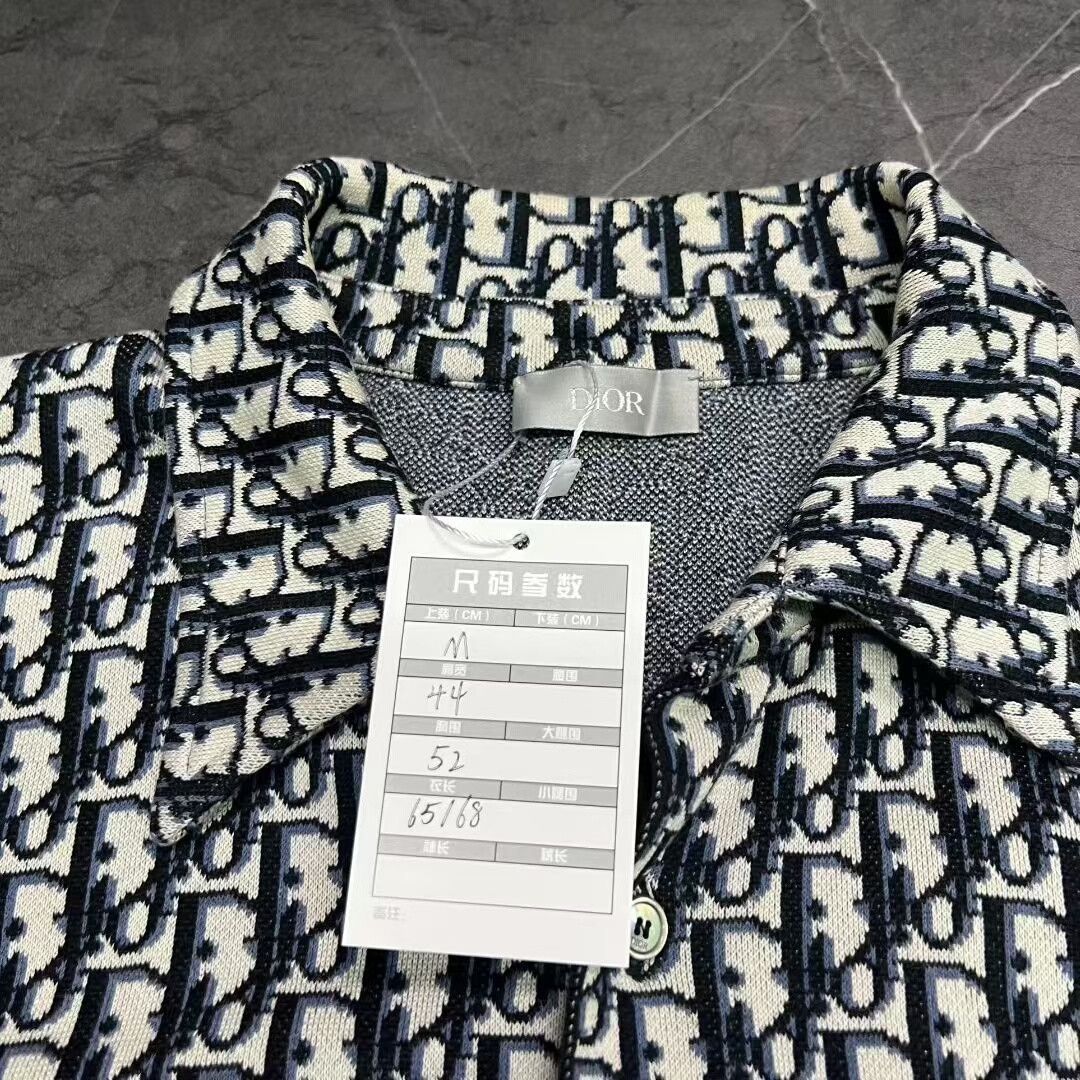 Dior dior black and white logo knit shirt Size US M / EU 48-50 / 2 - 2 Thumbnail