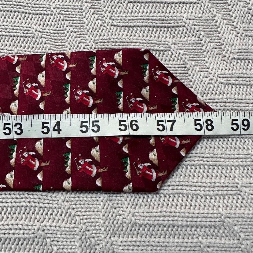 Other Vintage Christmas Santa novelty silk tie Size ONE SIZE - 4 Thumbnail