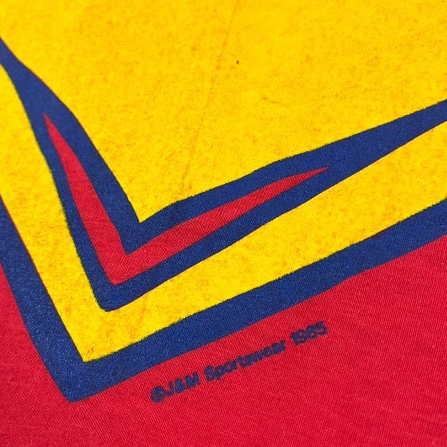 Hanes VINTAGE Kansas University Jayhawks Hanes Beefy-T Shirt Adult Mens Small Red Beak Em Graphic 1985 Size US M / EU 48-50 / 2 - 4 Thumbnail