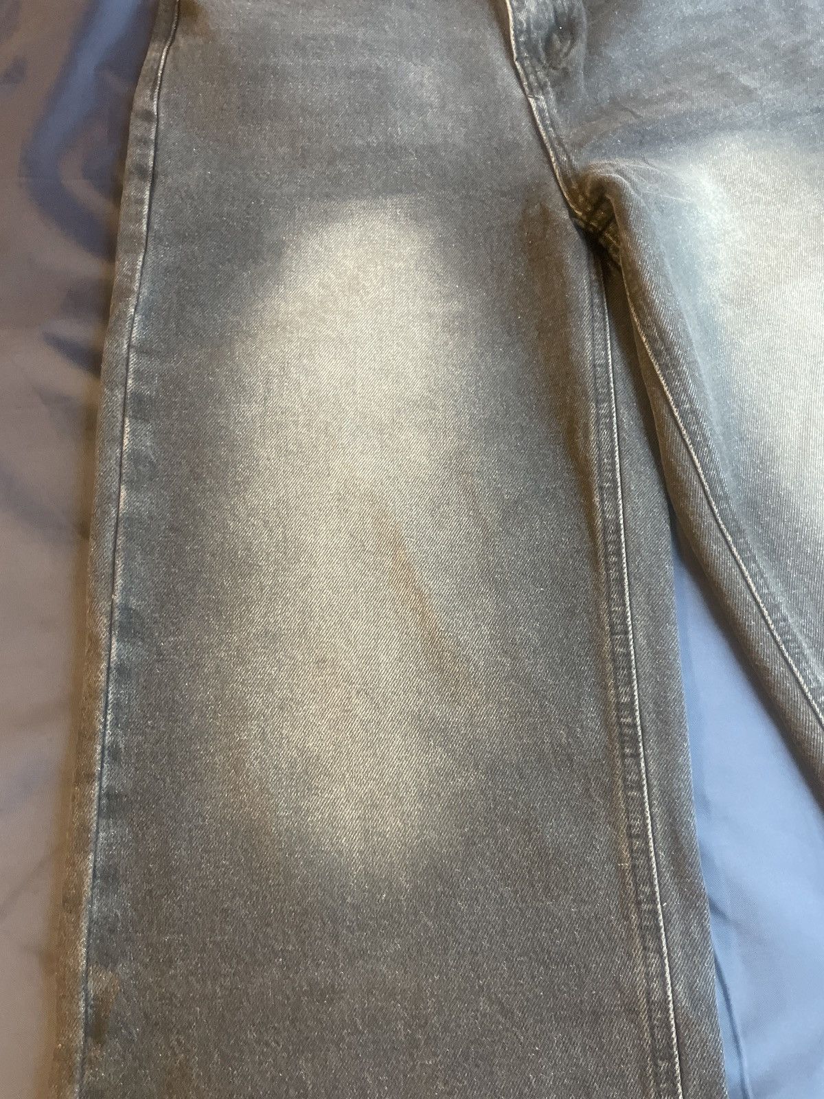 Vintage Black Baggy Washed Denim Jeans Size US 29 - 6 Thumbnail