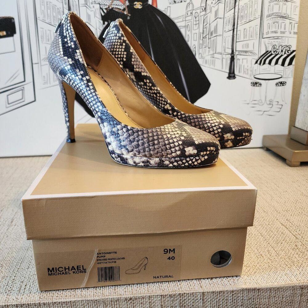 MICHAEL Michael Kors Snakeskin Print Antoinette Platform