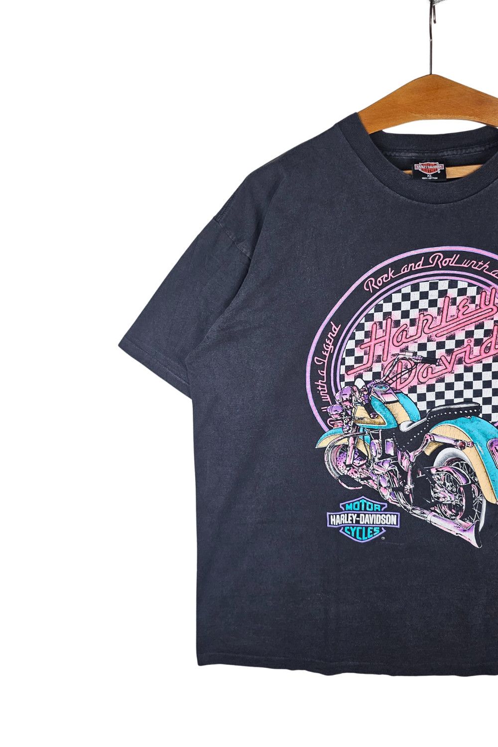 Harley Davidson 1993 Harley-Davidson “Rock & Roll with a Legend” - Holoubek Size US XL / EU 56 / 4 - 9 Thumbnail