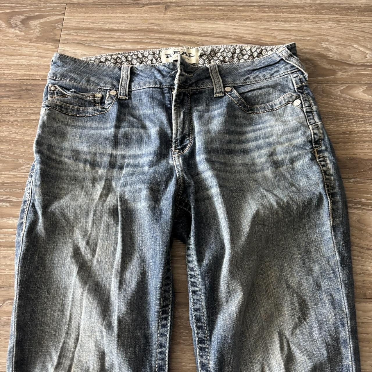 Vintage Crazy Vintage Y2K/2000s Grunge Dark Wash Faded Denim Jeans! 31x32 Size US 31 - 5 Thumbnail
