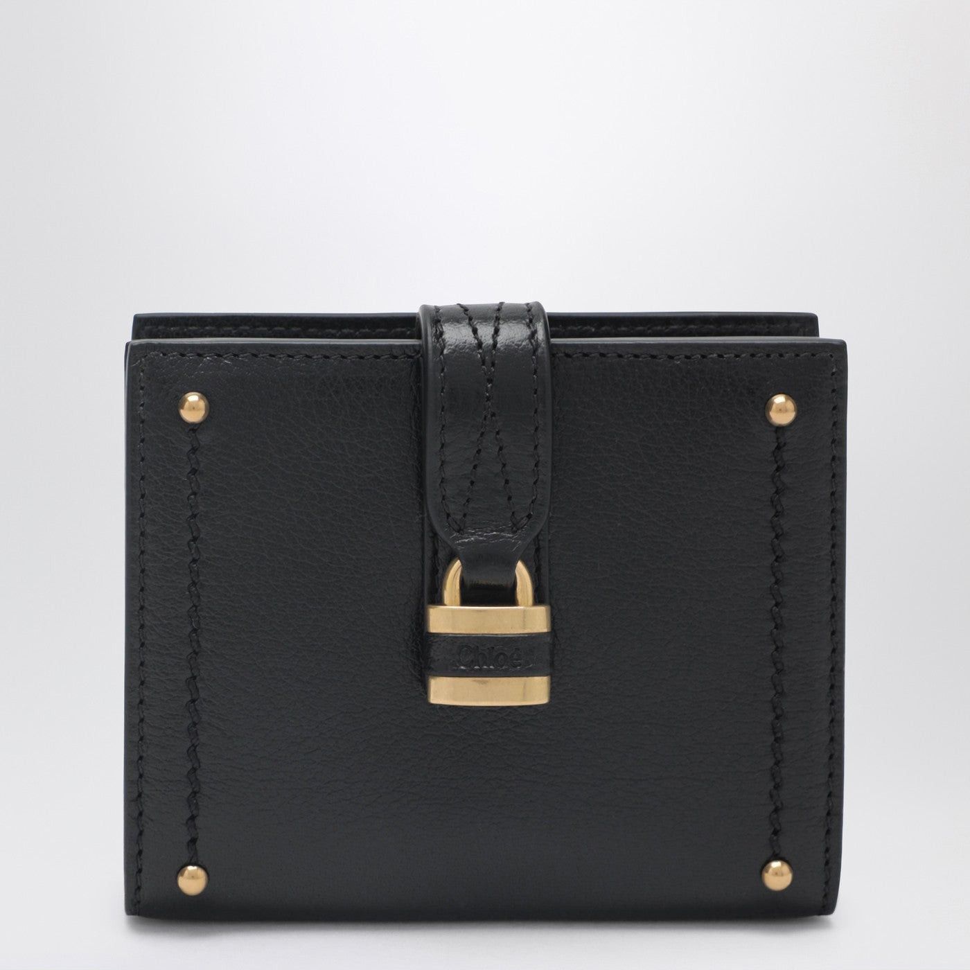 Chloe Chloe Paddington Square Wallet In Black Leather Size ONE SIZE - 1 Thumbnail