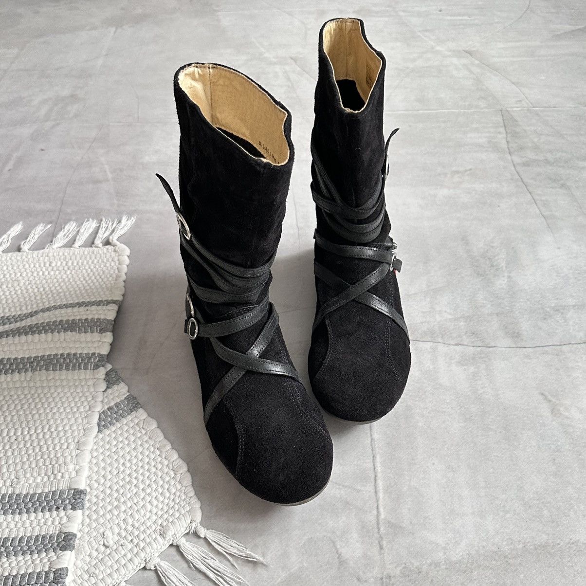 Dirk Bikkembergs 00s Wrap Straps Boxing Biker Boots As 98 Rick Owens Vibe Size US 8 / IT 38 - 5 Thumbnail