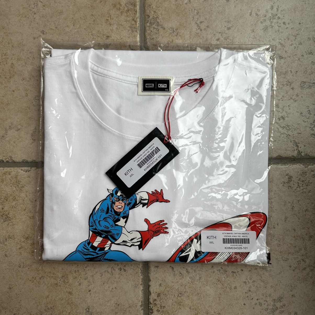 Marvel Kith Captain America Vintage Tee Size XXL