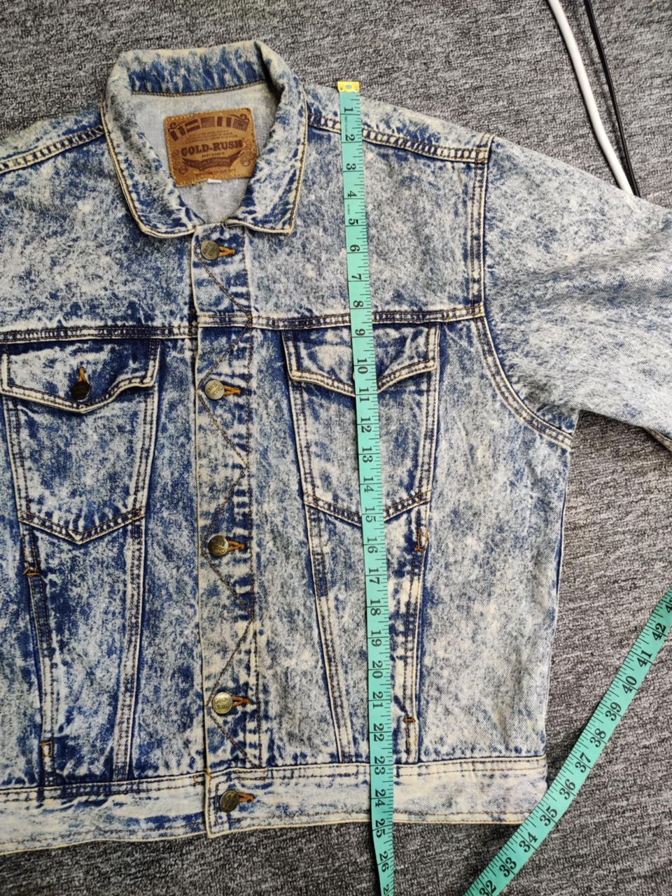 Edwin Edwin x Gold Rush Acid Wash Denim Trucker Jacket Size US M / EU 48-50 / 2 - 12 Thumbnail