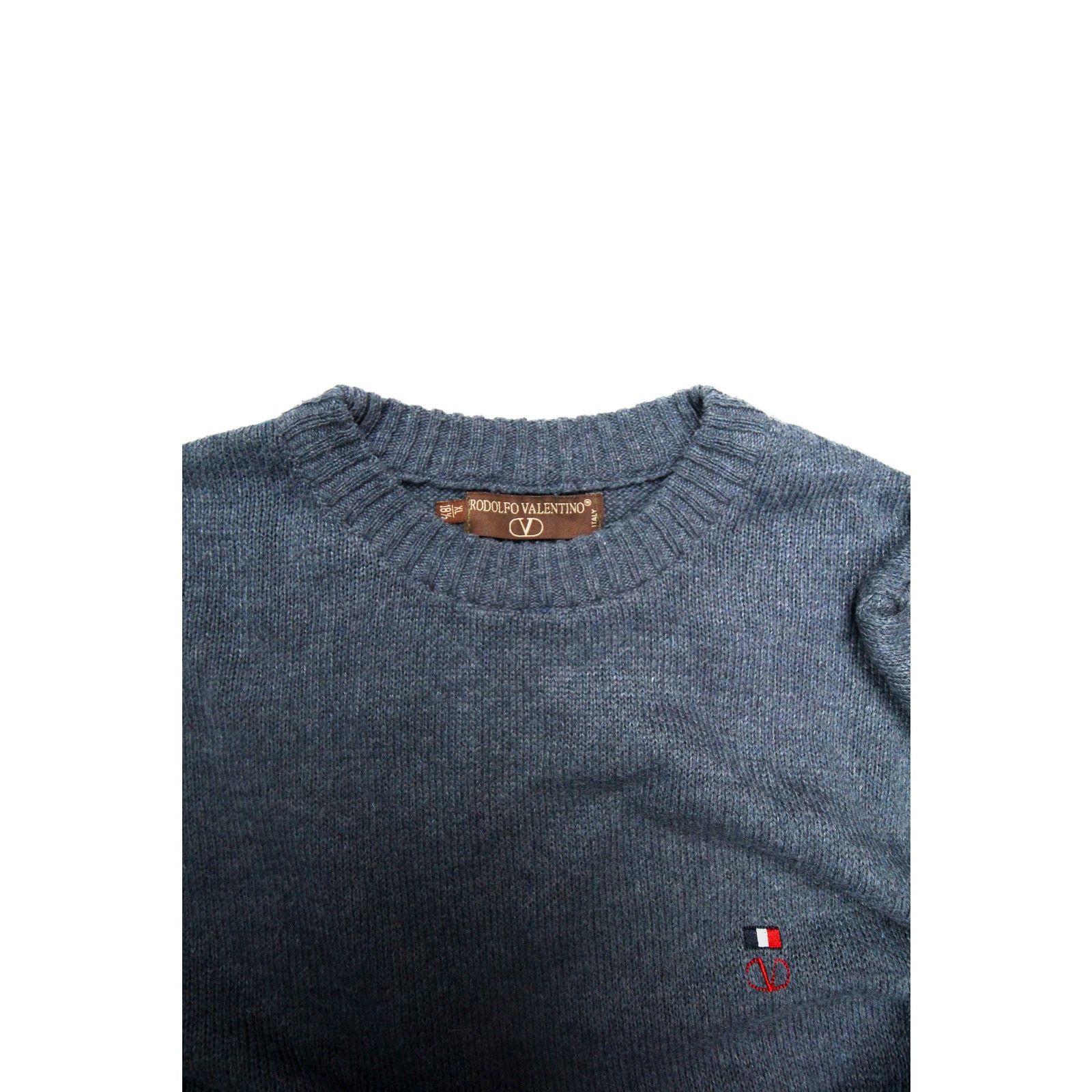 Vintage Valentino soft wool sweater logo print