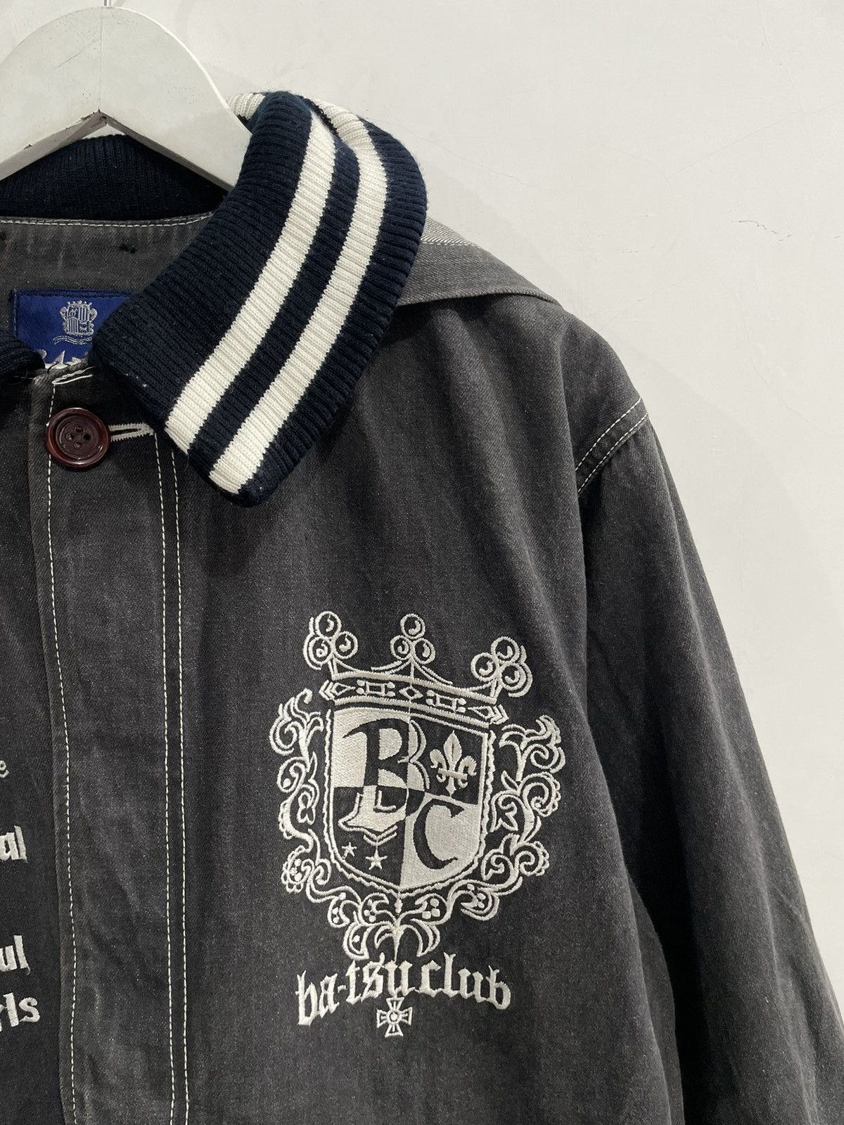 Hysteric Glamour 2000s ba - tsu club poem japan denim jacket y2k style Size US XL / EU 56 / 4 - 3 Thumbnail