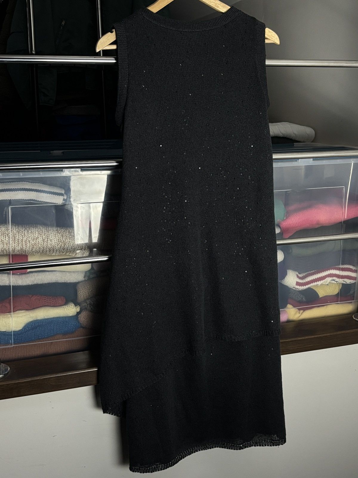 Brunello Cucinelli Brunello Cucinelli Linen & Silk Midi Sequin Luxury Dress Size M / US 6-8 / IT 42-44 - 7 Thumbnail