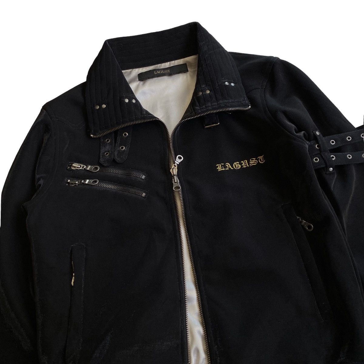 If Six Was Nine Lagust bondage full zipper jacket black outer outerwear Size M / US 6-8 / IT 42-44 - 5 Thumbnail