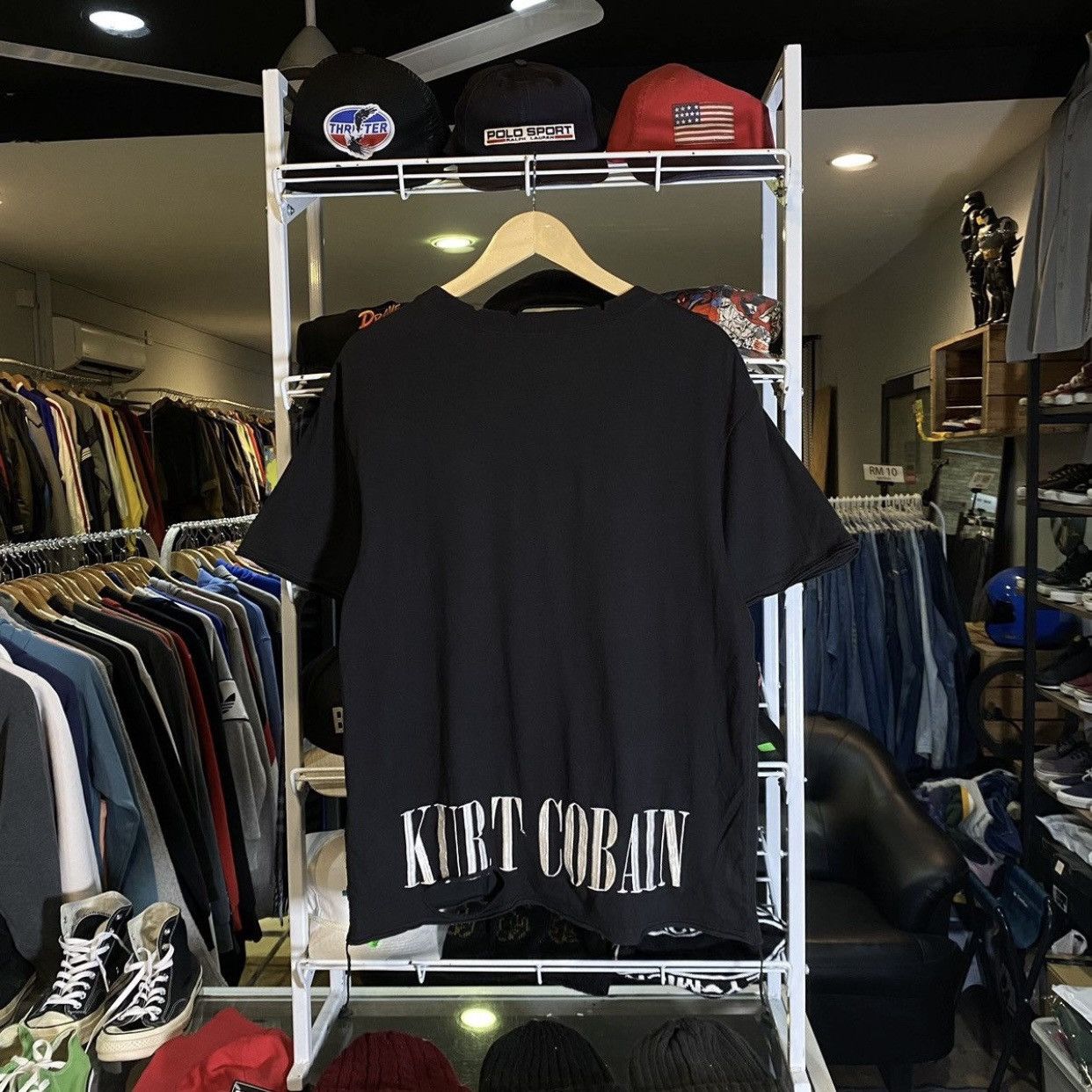 Band Tees Jouetie Kurt Cobain original distressed punk "End of Music" Size US L / EU 52-54 / 3 - 2 Thumbnail