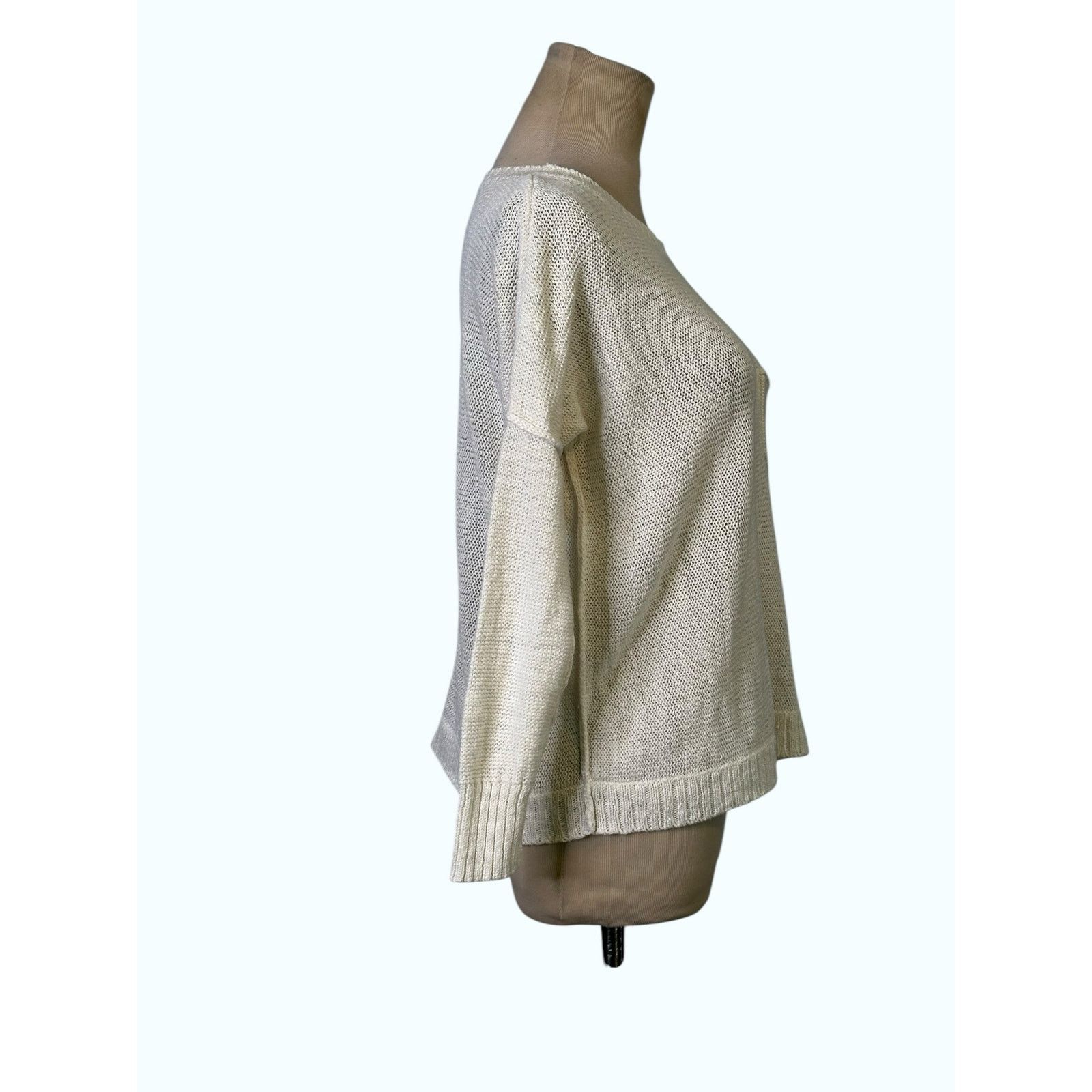 Brochu Walker Brochu Walker white linen sweater size Small Size S / US 4 / IT 40 - 6 Thumbnail