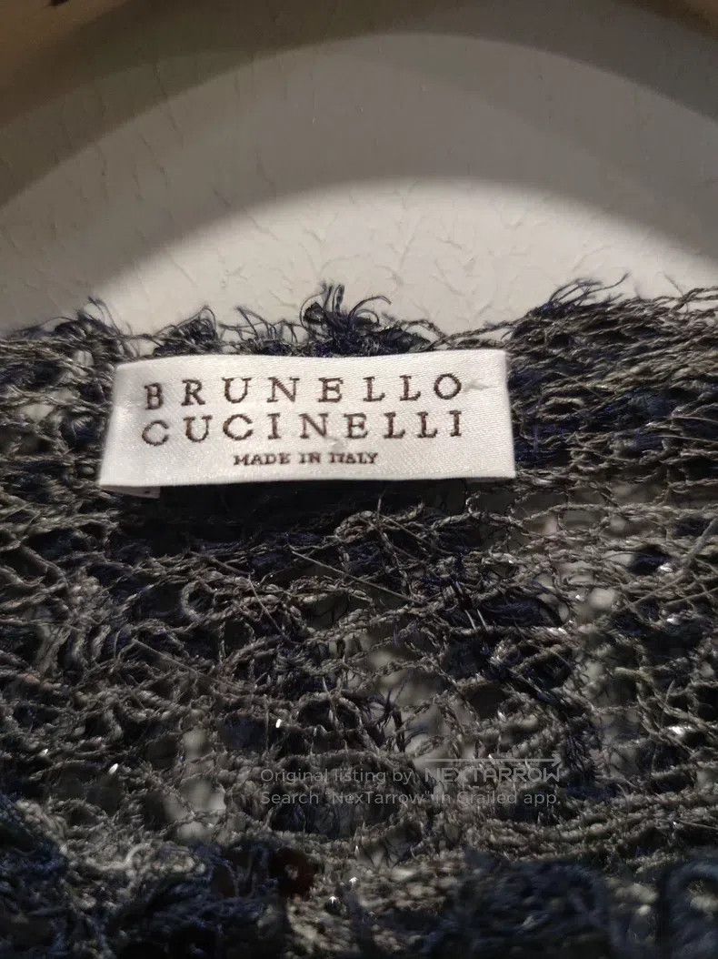 Brunello Cucinelli Brunello Cucinelli Openwork showy top, hand-embroidered do Size S / US 4 / IT 40 - 3 Thumbnail
